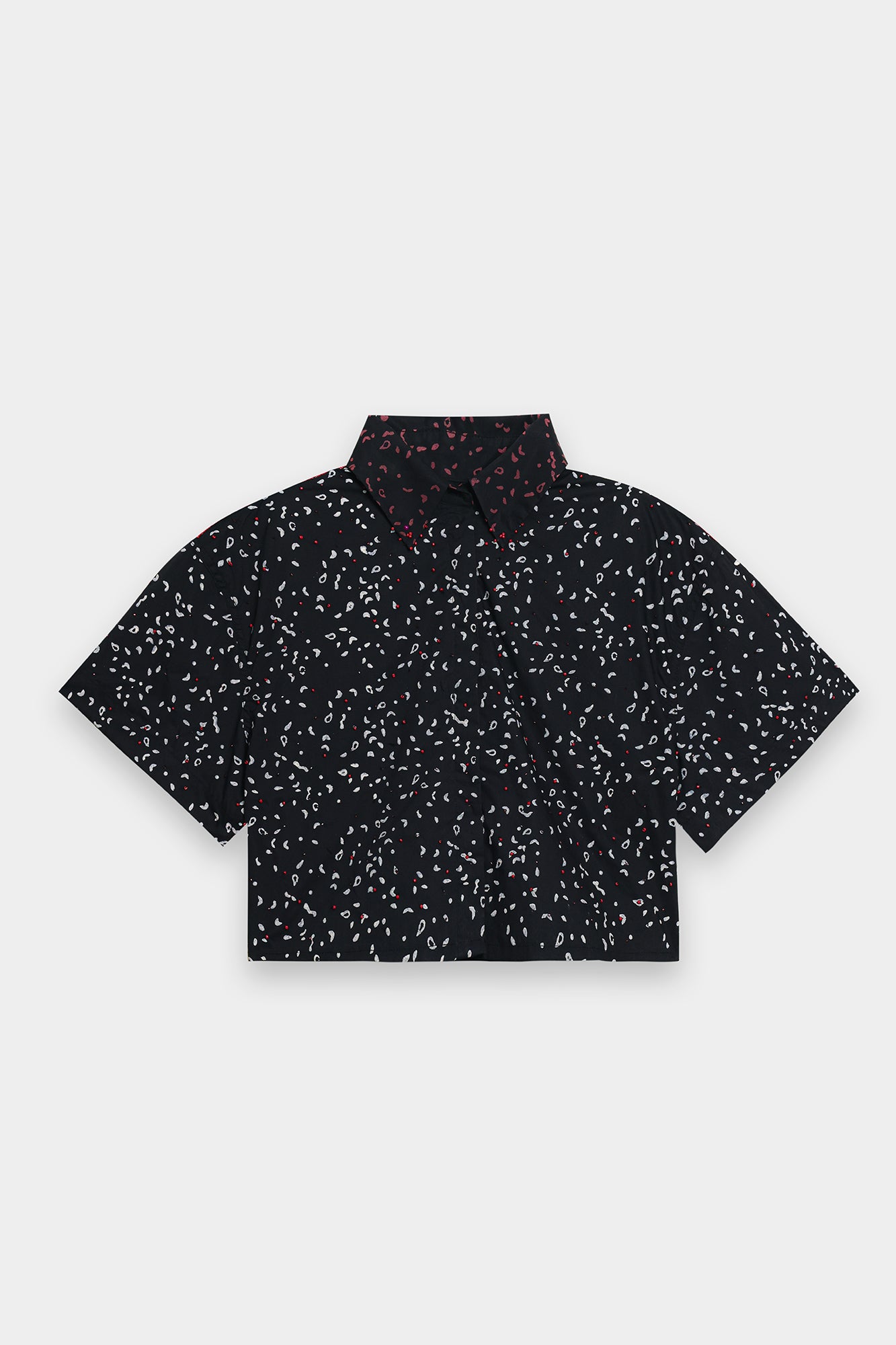 CROPPED BUTTON DOWN SHIRT (E0024/120/902)