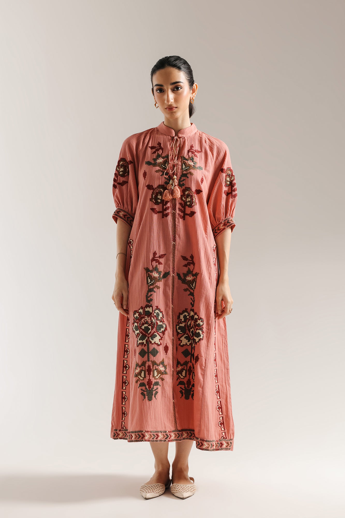 EMBROIDERED DRESS (E0506/101/315)