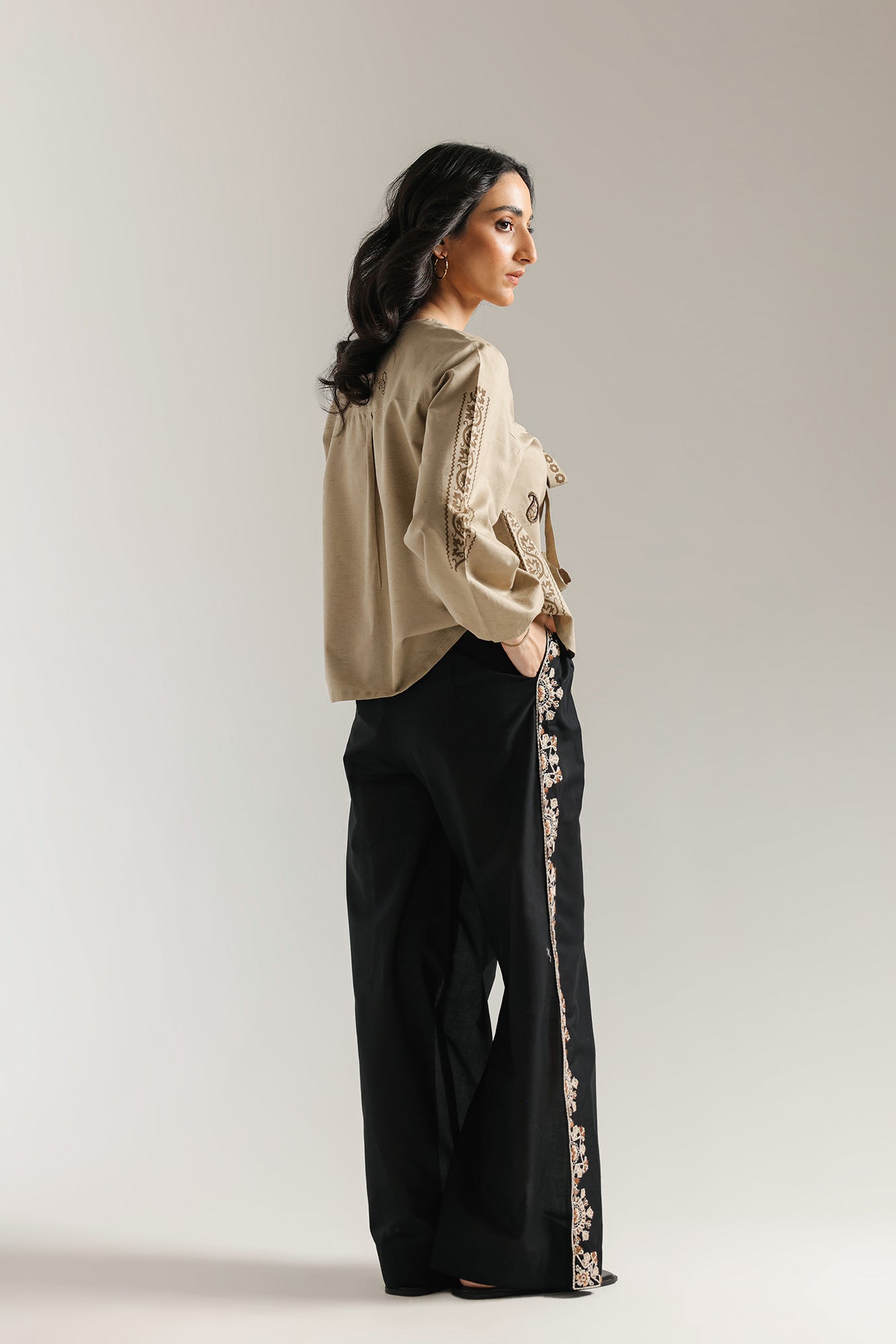 EMBROIDERED TROUSER (E0531/101/902)