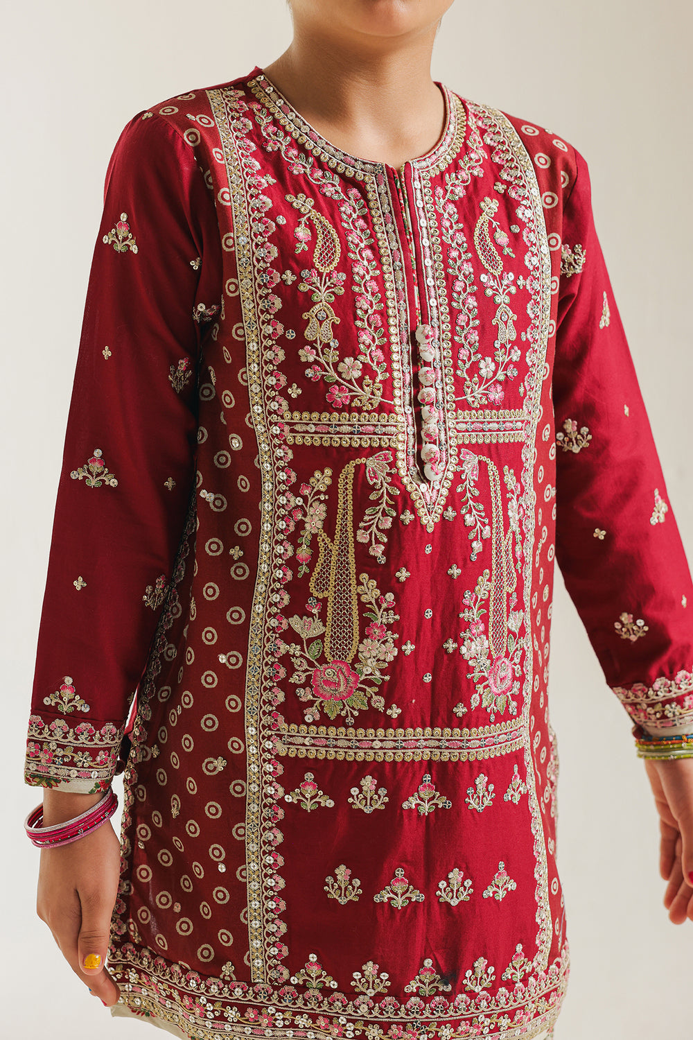 EMBROIDERED SUIT (E0718/404/415 E0718/304/415)