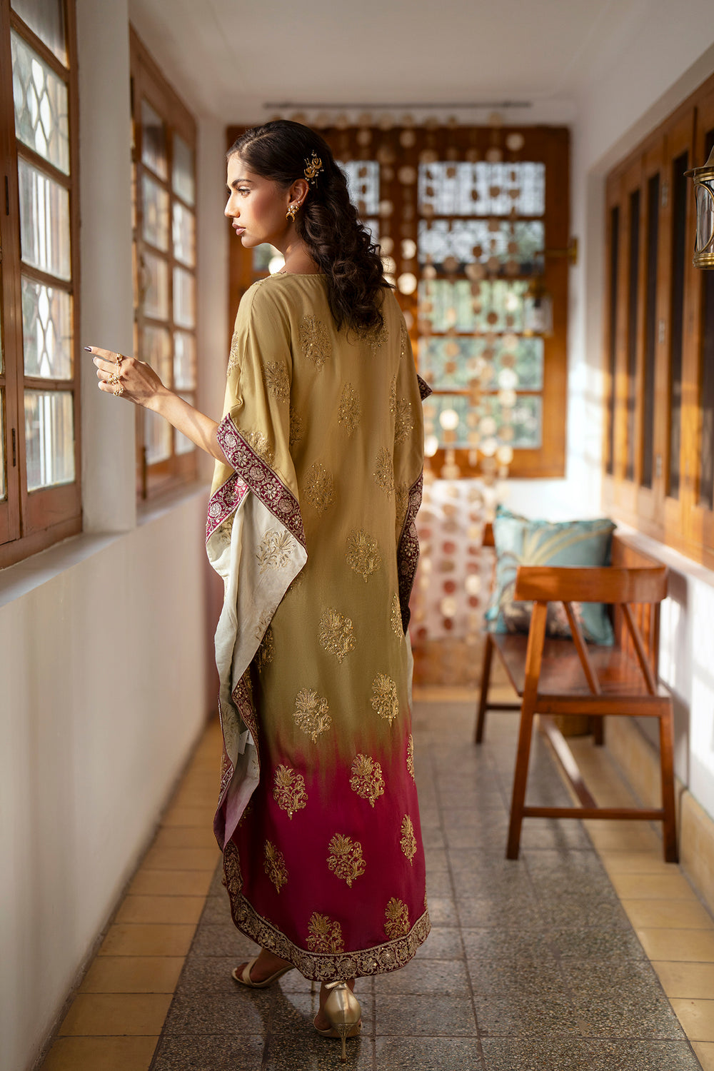 EMBROIDERED KAFTAN (E0773/104/124)