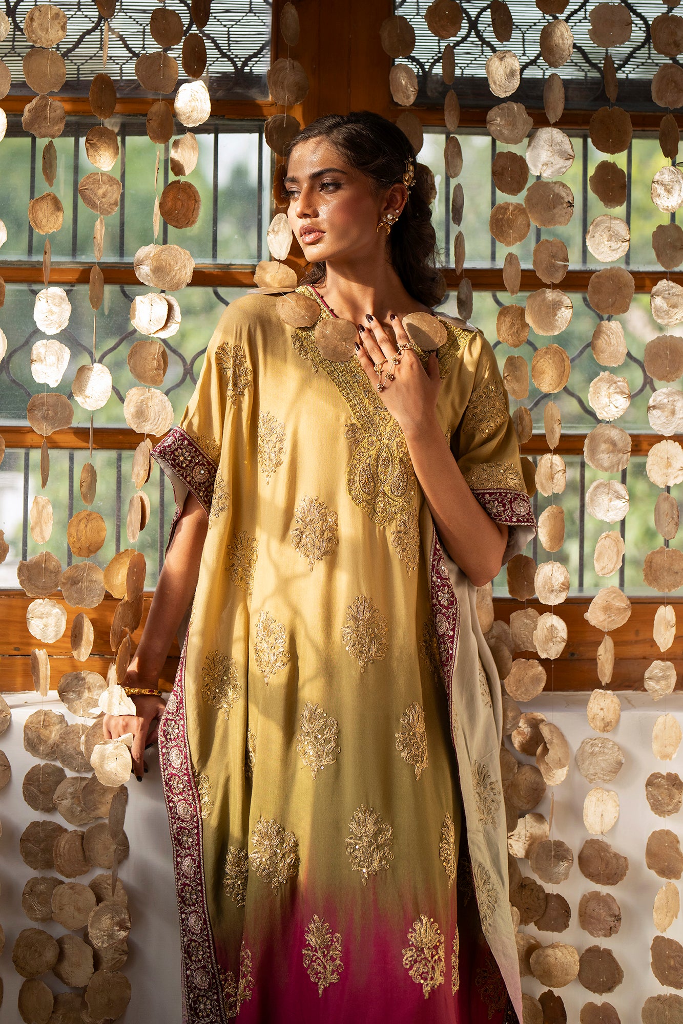 EMBROIDERED KAFTAN (E0773/104/124)