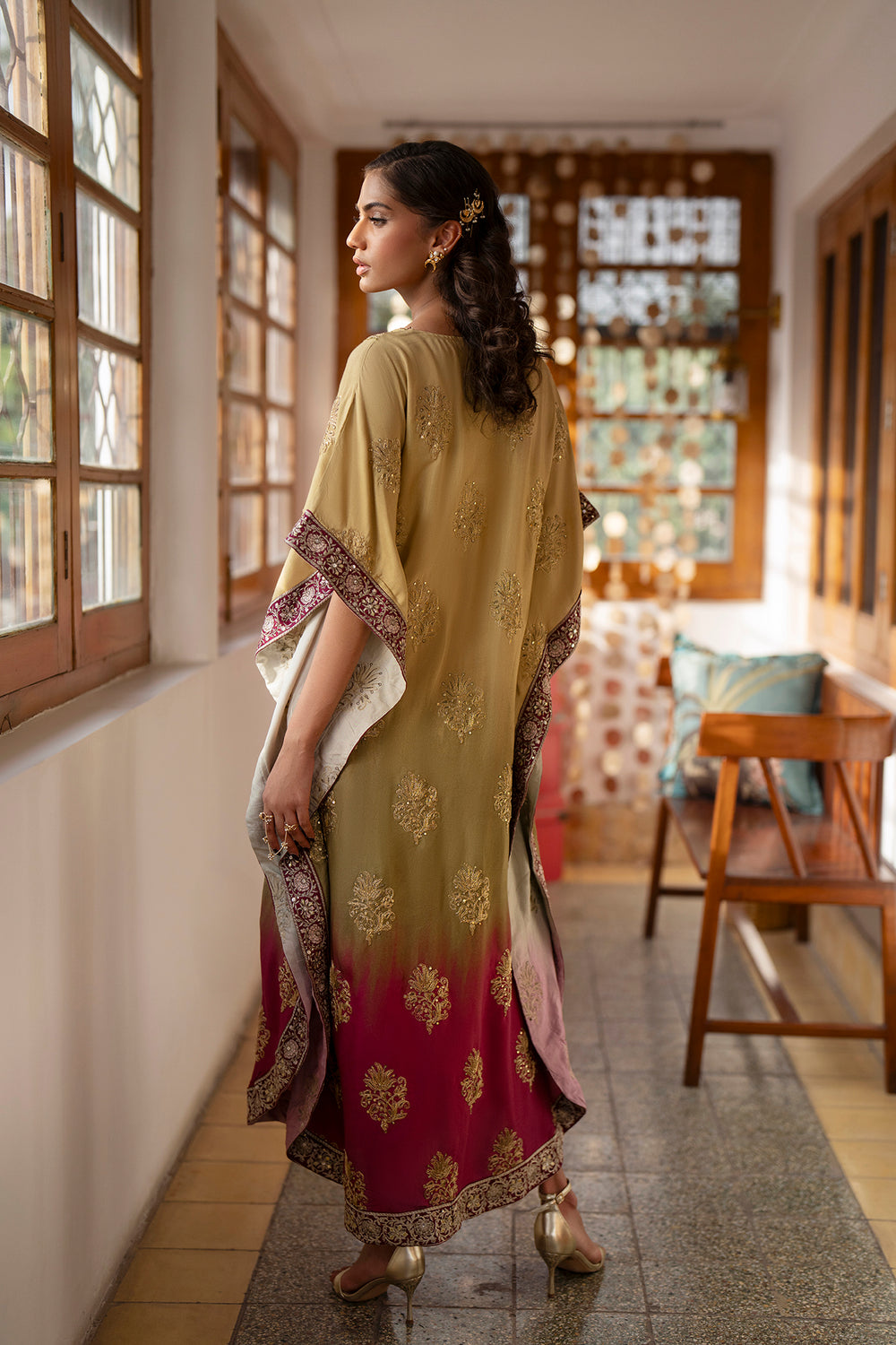 EMBROIDERED KAFTAN (E0773/104/124)