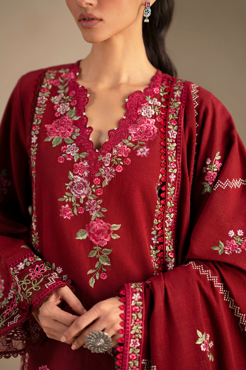 EMBROIDERED SUIT (E0788/203/414)