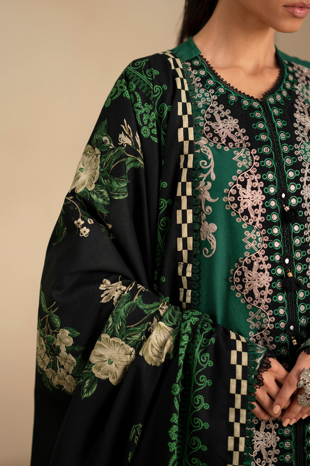 EMBROIDERED SUIT (E0796/203/706)