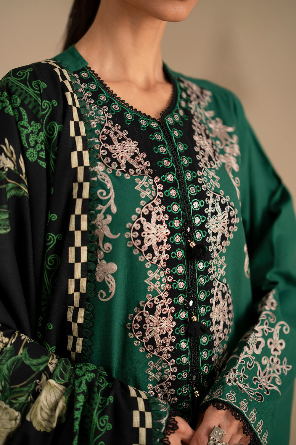 EMBROIDERED SUIT (E0796/203/706)