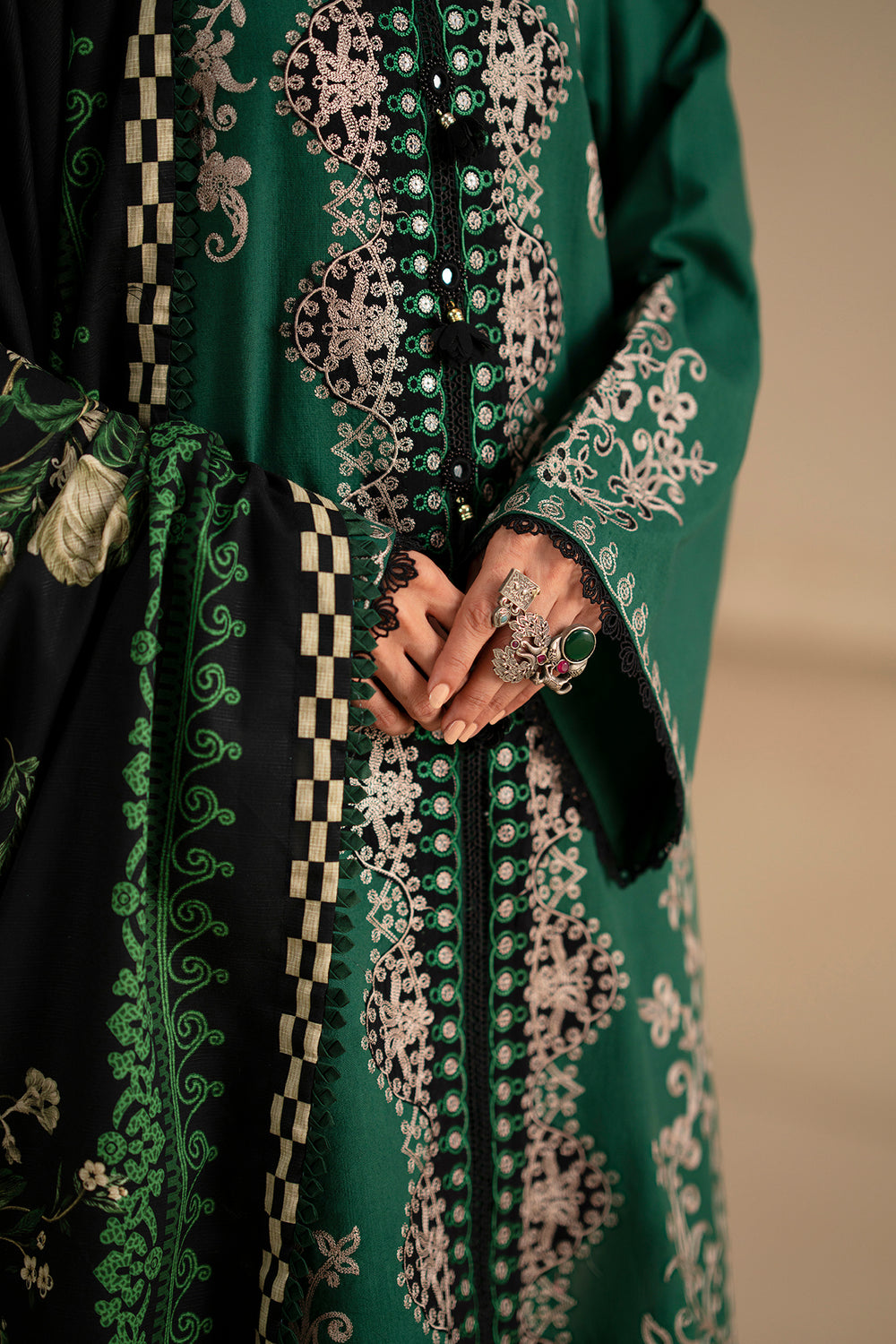 EMBROIDERED SUIT (E0796/203/706)