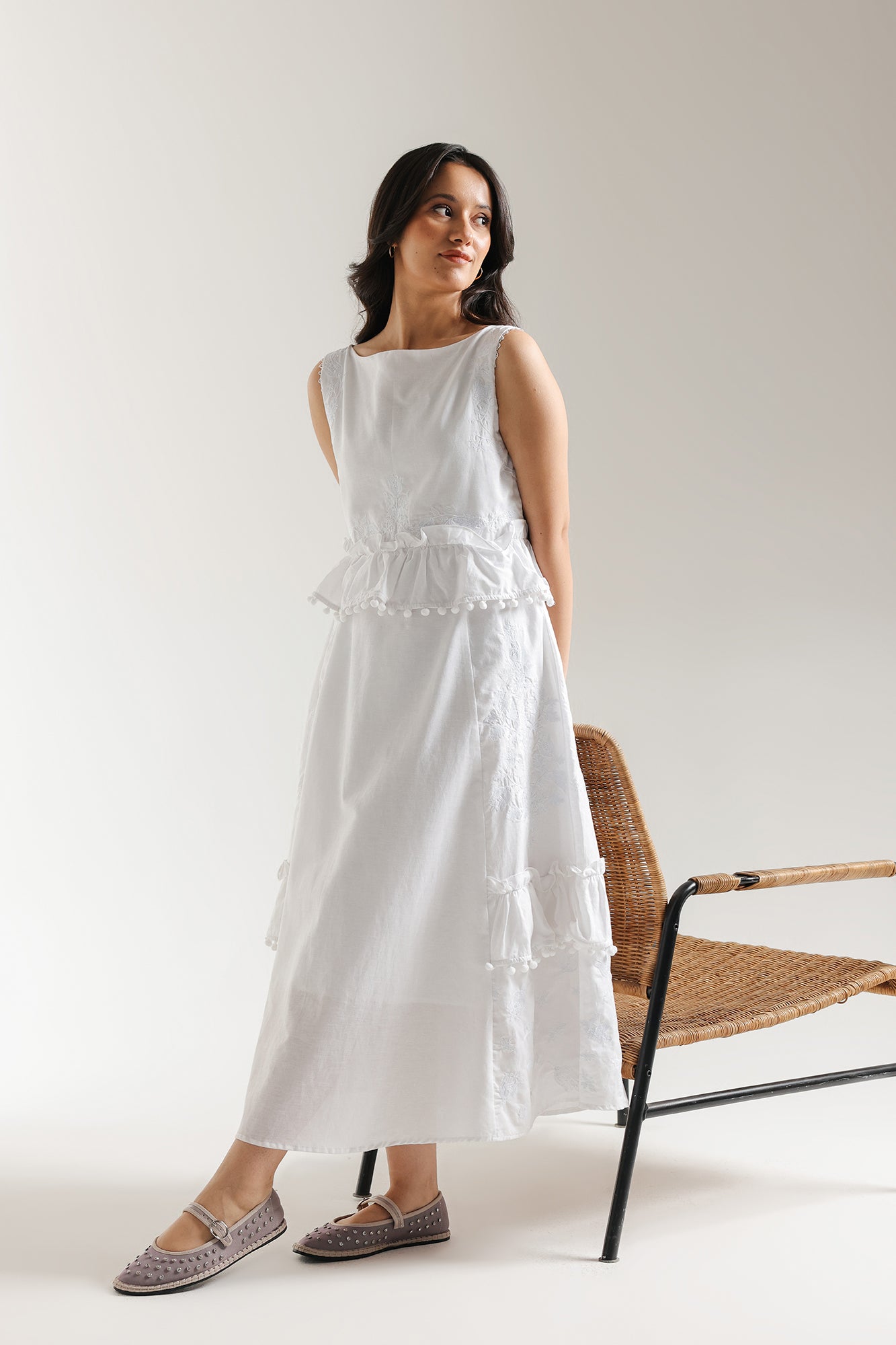 EMBROIDERED DRESS (E1012/101/001)