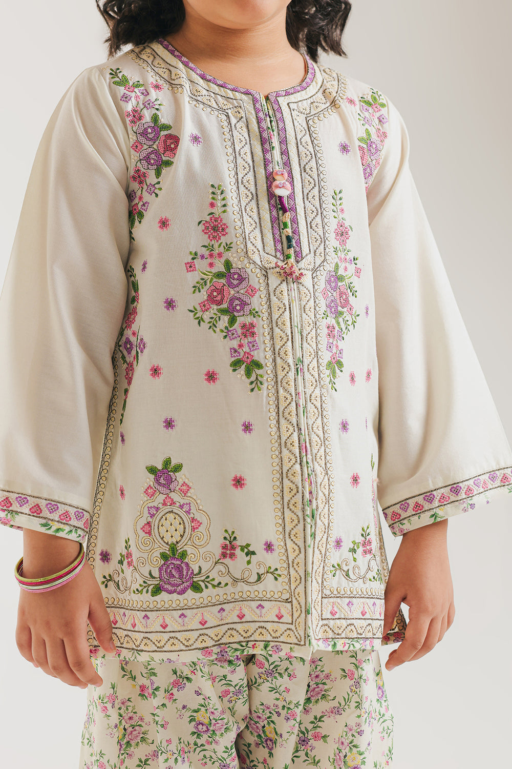 EMBROIDERED SUIT (E1054/402/004 E1054/302/004)