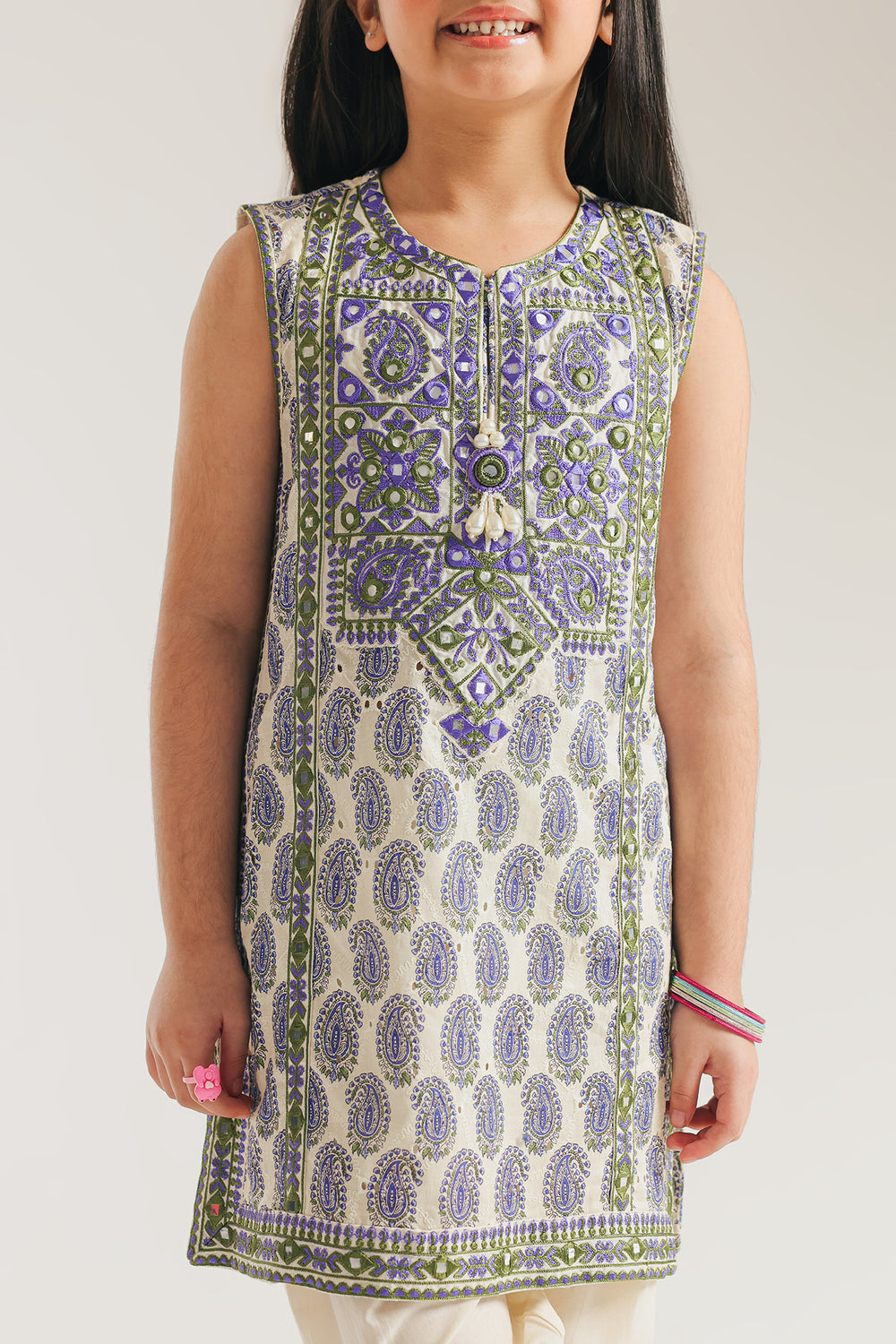 EMBROIDERED SUIT (E1239/402/002 E1239/302/002)