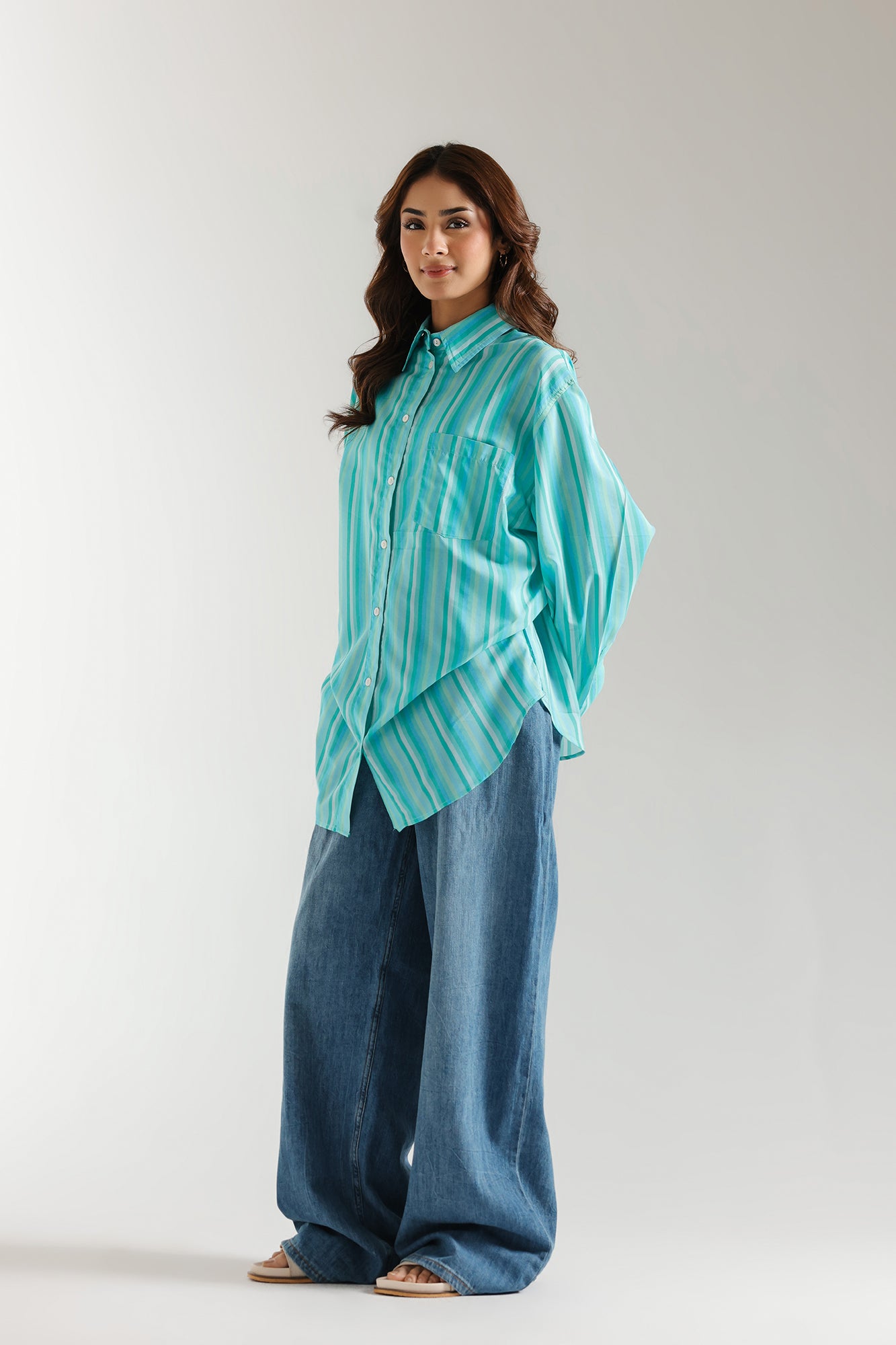 BUTTON DOWN STRIPED SHIRT (E2360/108/714)