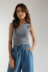 SLEEVELESS CROPPED TOP (E2396/108/911)