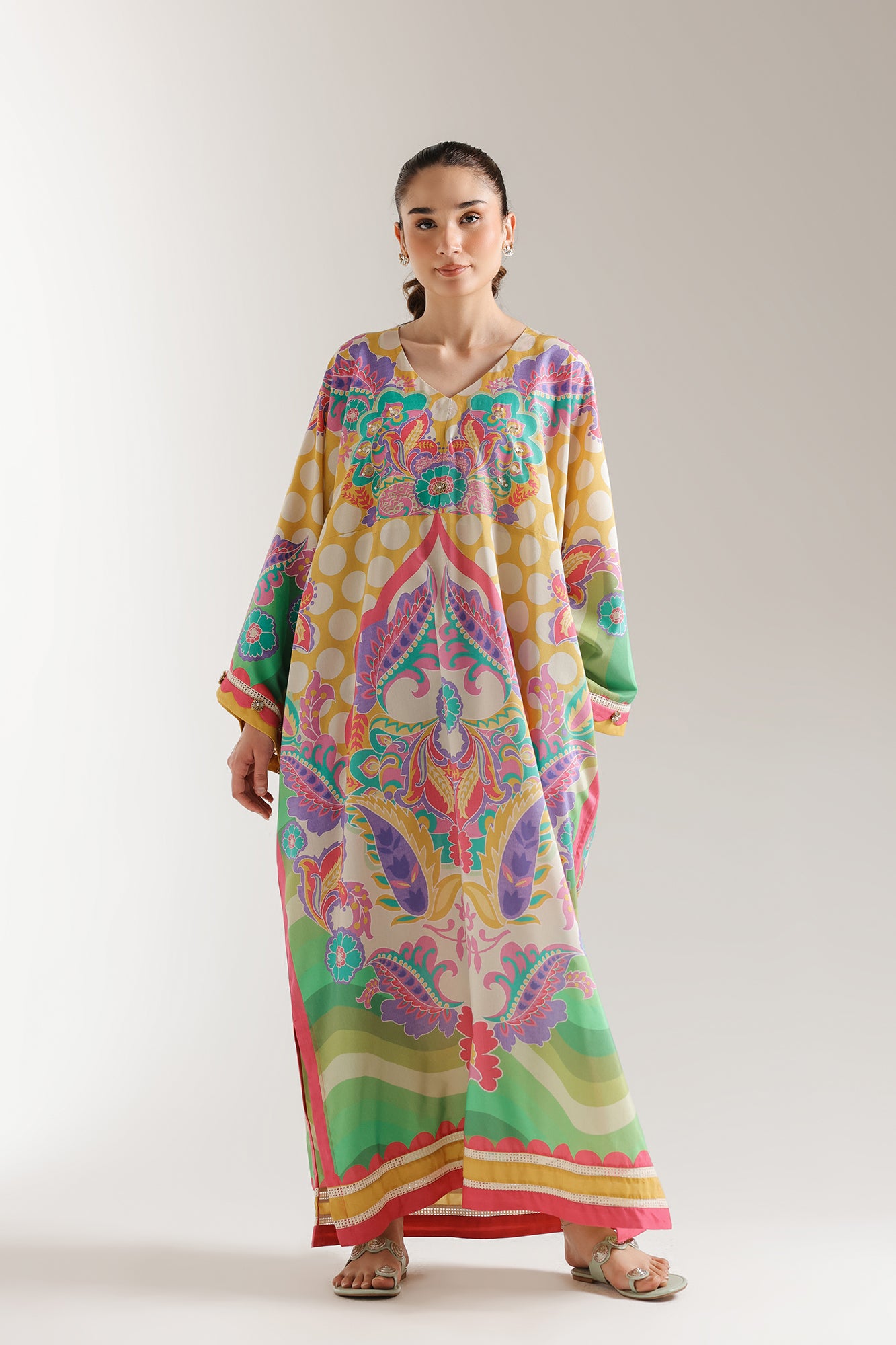 EMBROIDERED KAFTAN (E3167/103/107)