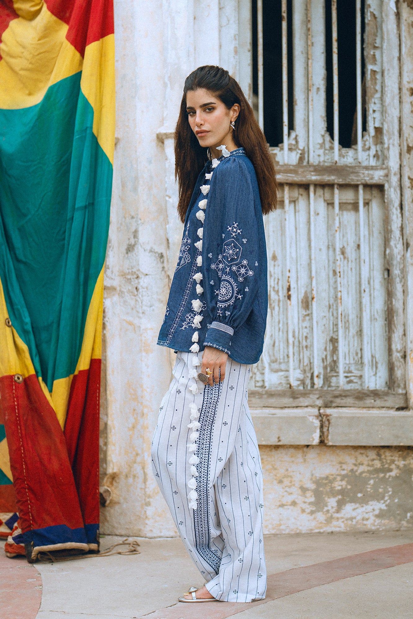 EMBROIDERED TROUSER (S3E0507/119/002)