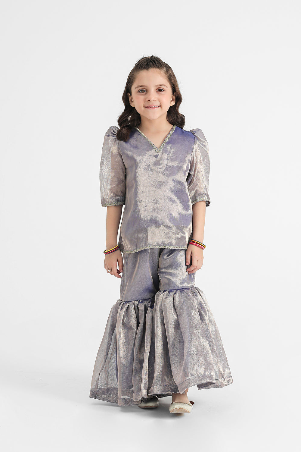 PUFFED SLEEVES SUIT (E0165/404/628 E0165/304/628)