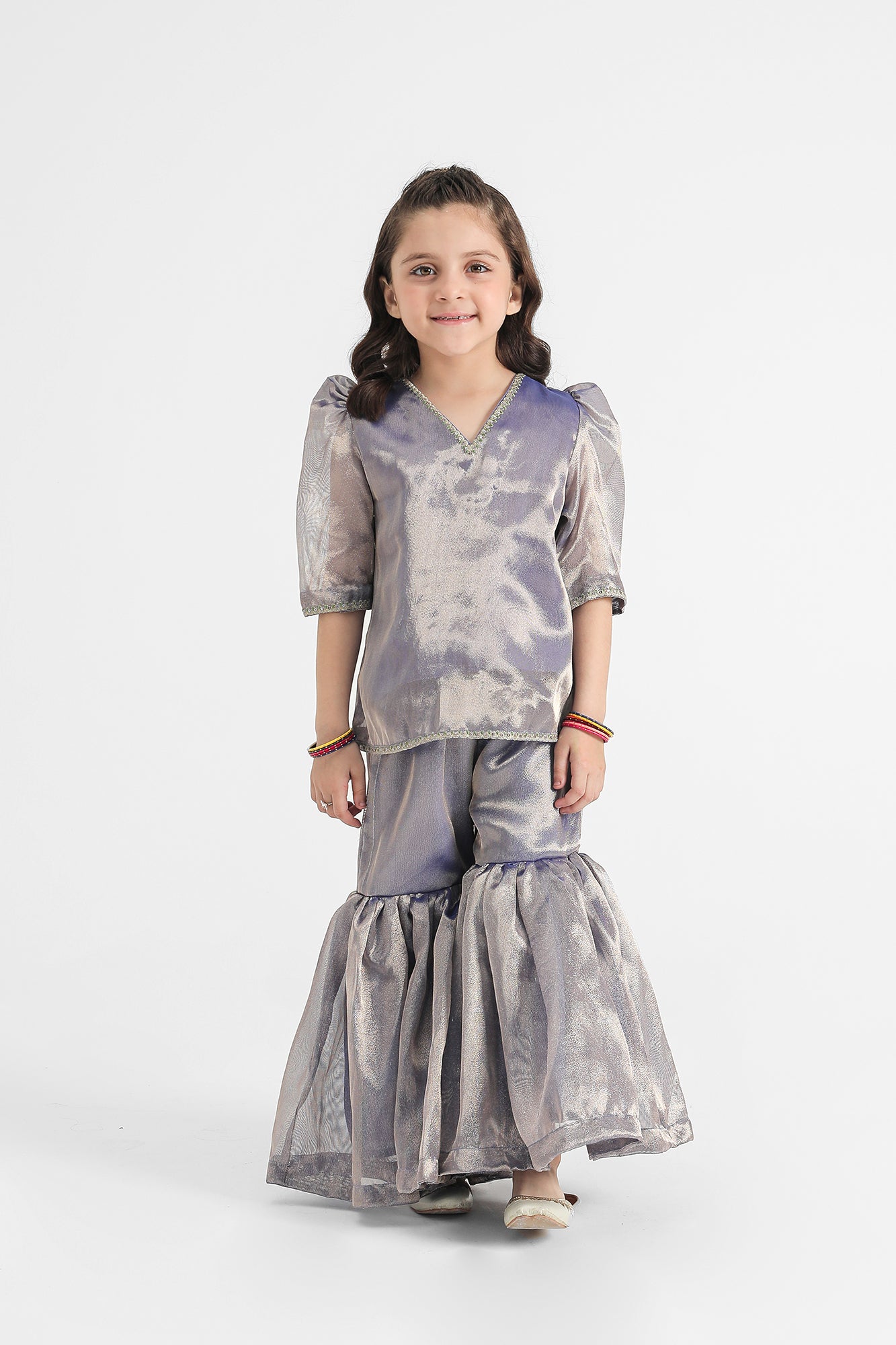 PUFFED SLEEVES SUIT (E0165/404/628 E0165/304/628)
