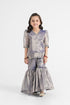 PUFFED SLEEVES SUIT (E0165/404/628 E0165/304/628)