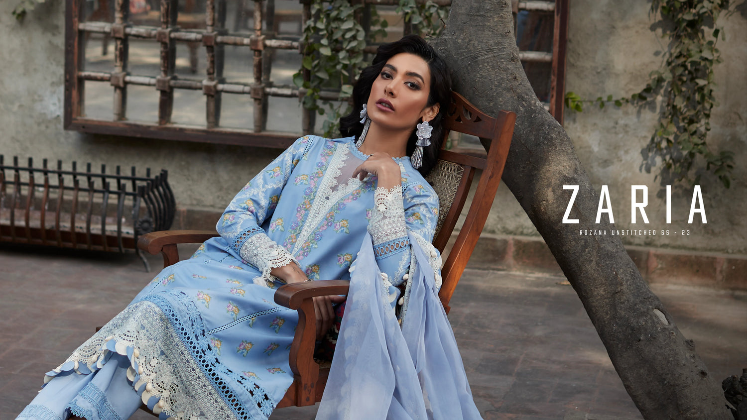 ZARIA - ROZANA UNSTITCHED COLLECTION SS'23