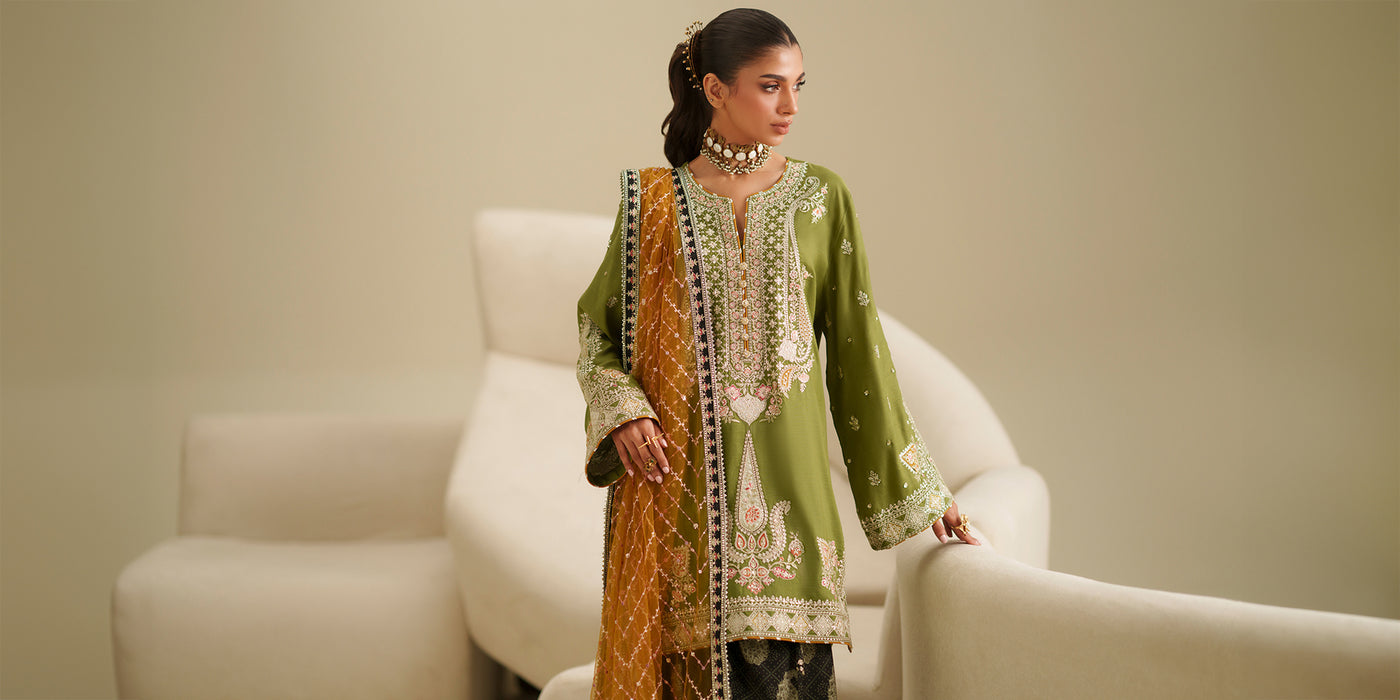 EMBROIDERED SUIT (E1065/104/122)