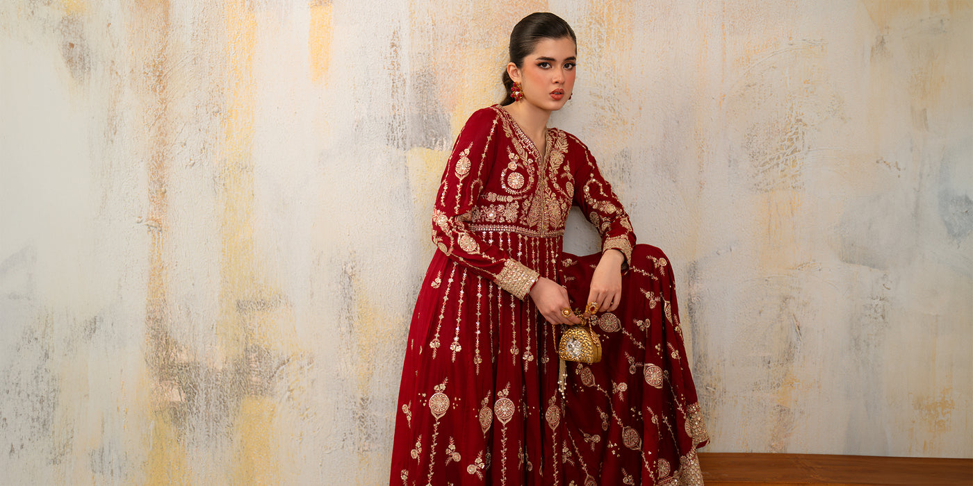 EMBROIDERED PISHWAS (E1056/104/416)