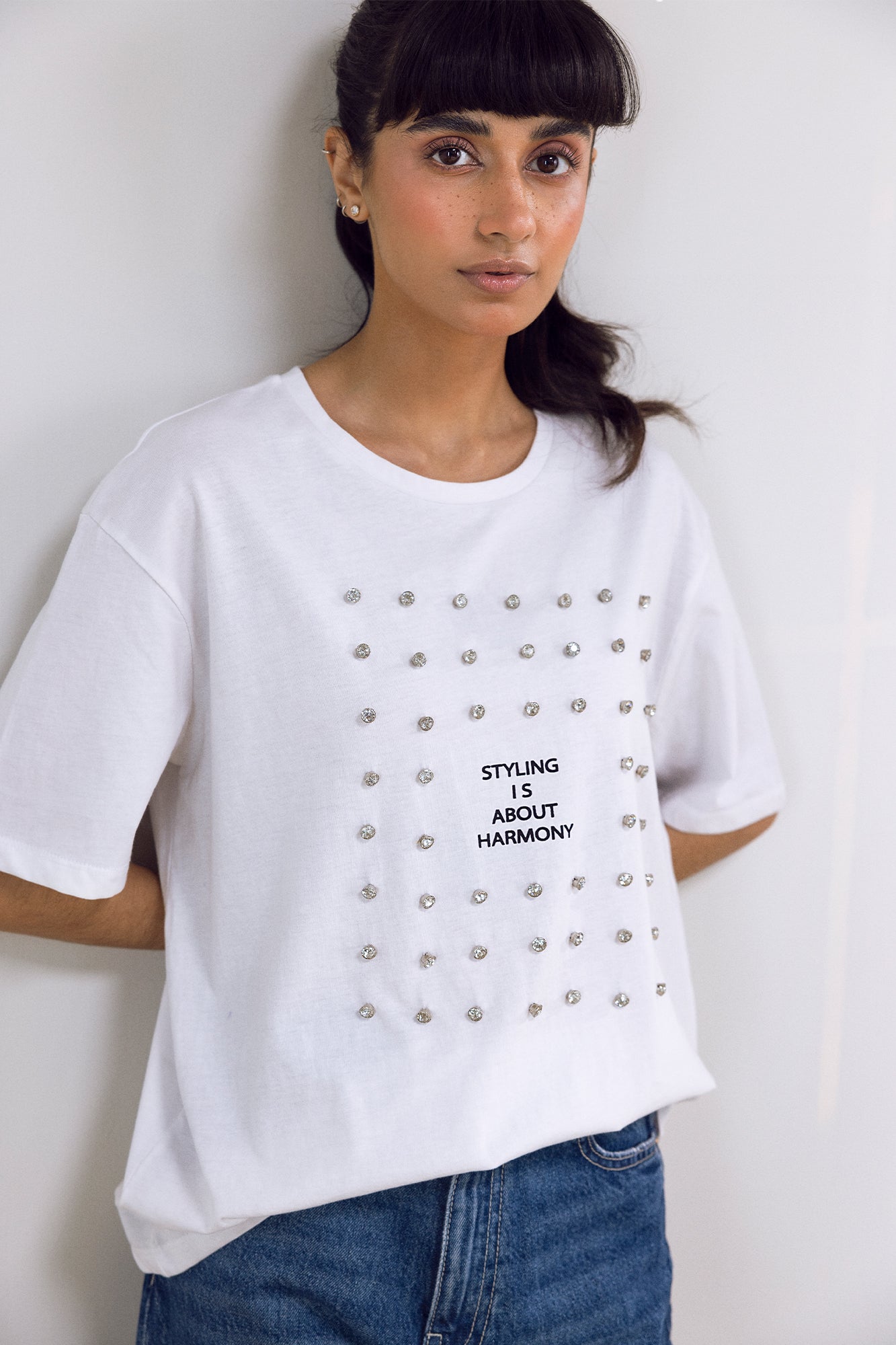 EMBELLISHED T-SHIRT (E1025/108/001)