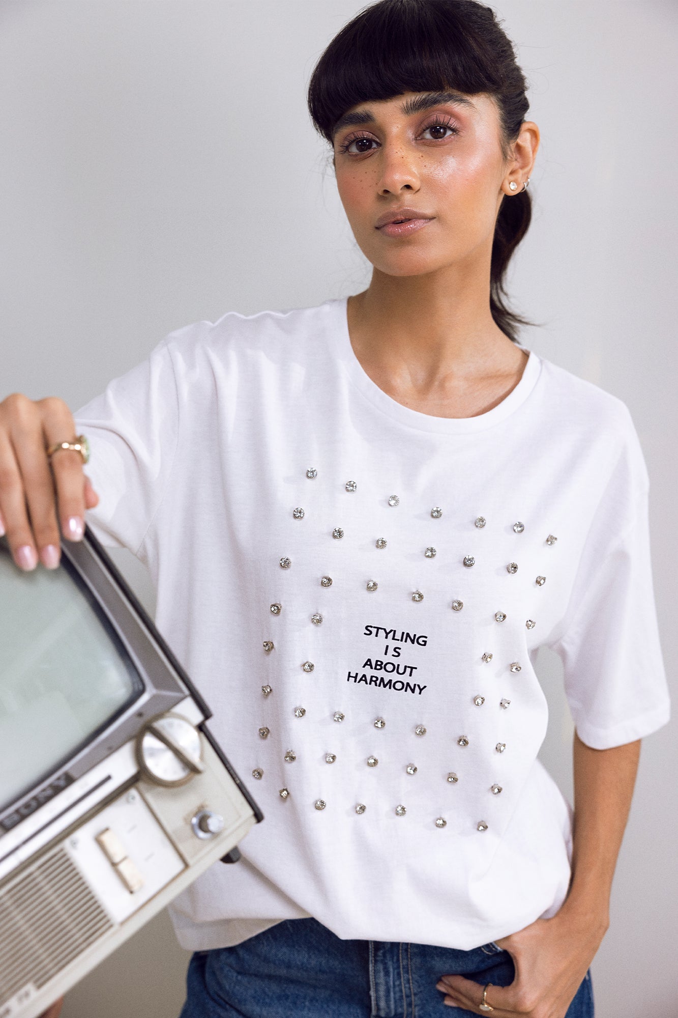 EMBELLISHED T-SHIRT (E1025/108/001)