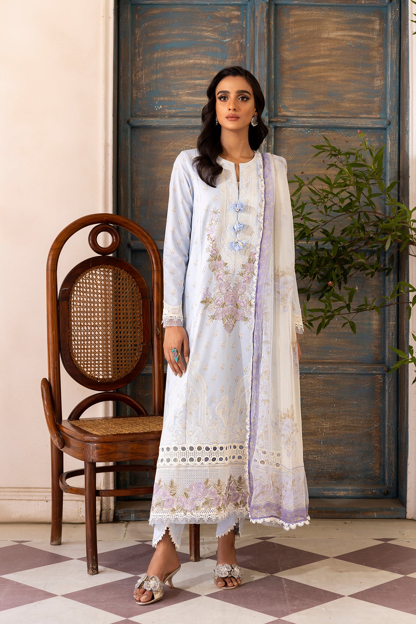 EMBROIDERED SUIT (E0078/203/633)