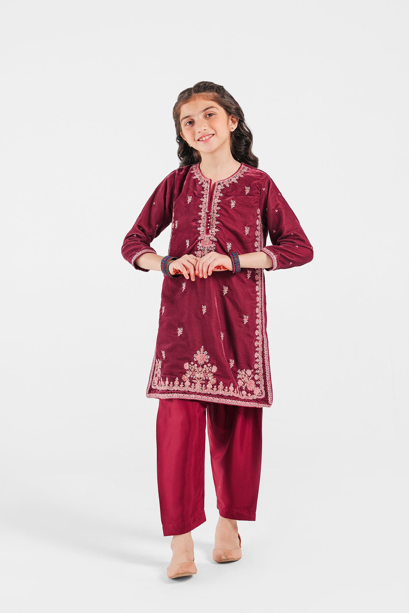 EMBROIDERED SUIT (E0281/404/410 E0281/304/410)