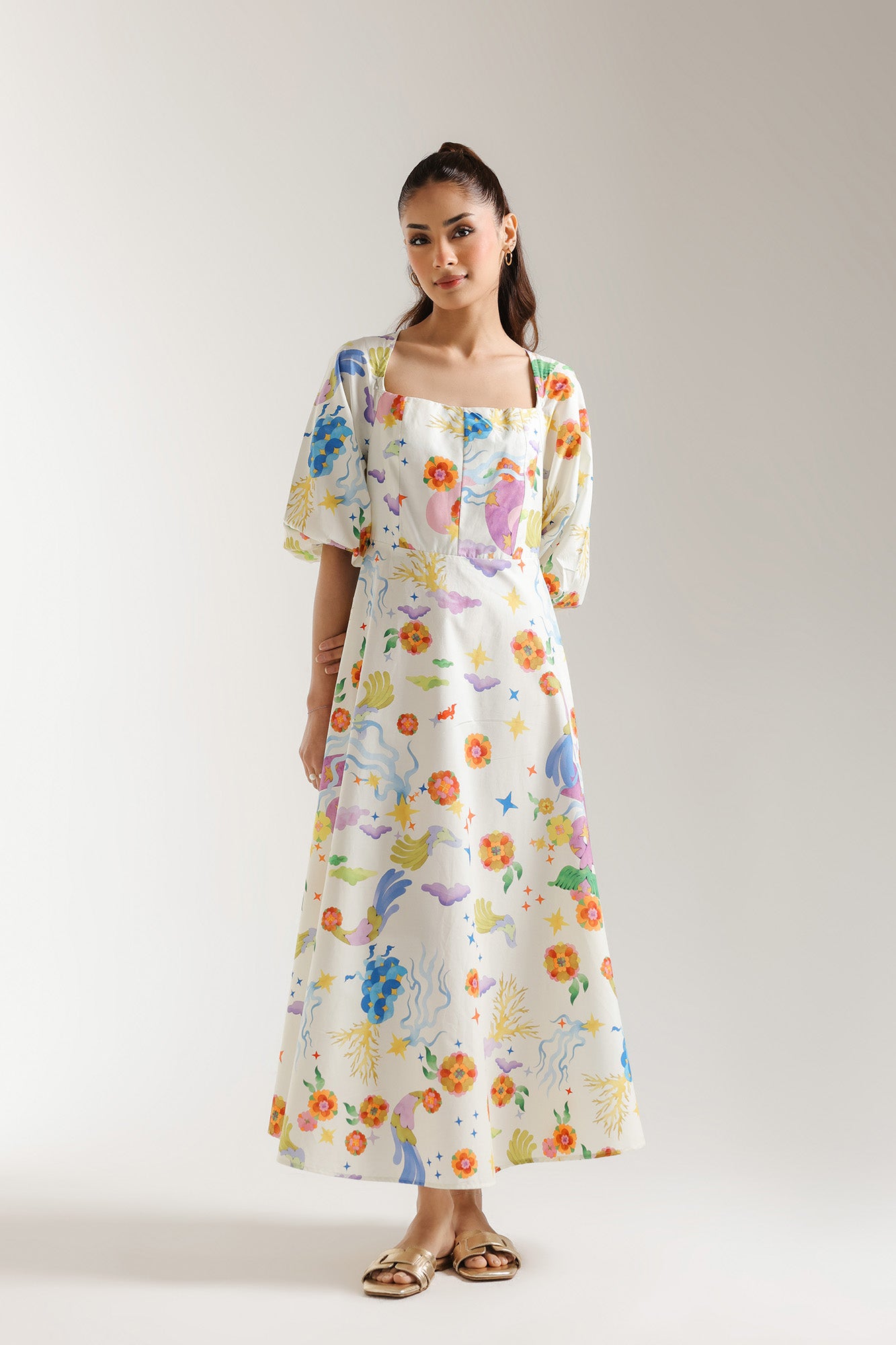 PRINTED DRESS (E0629/106/002)