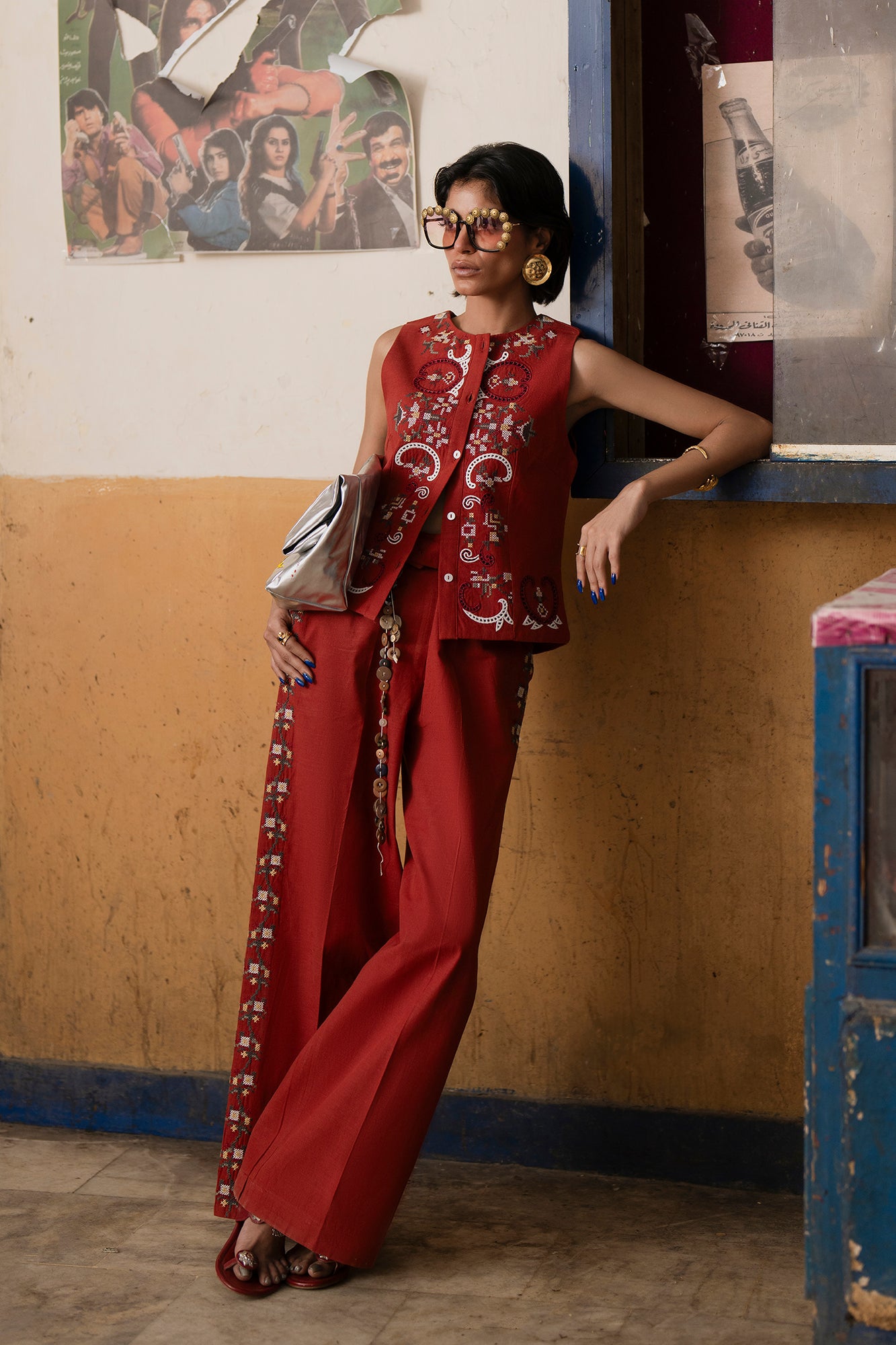 EMBROIDERED SUIT (E0636/119/319)