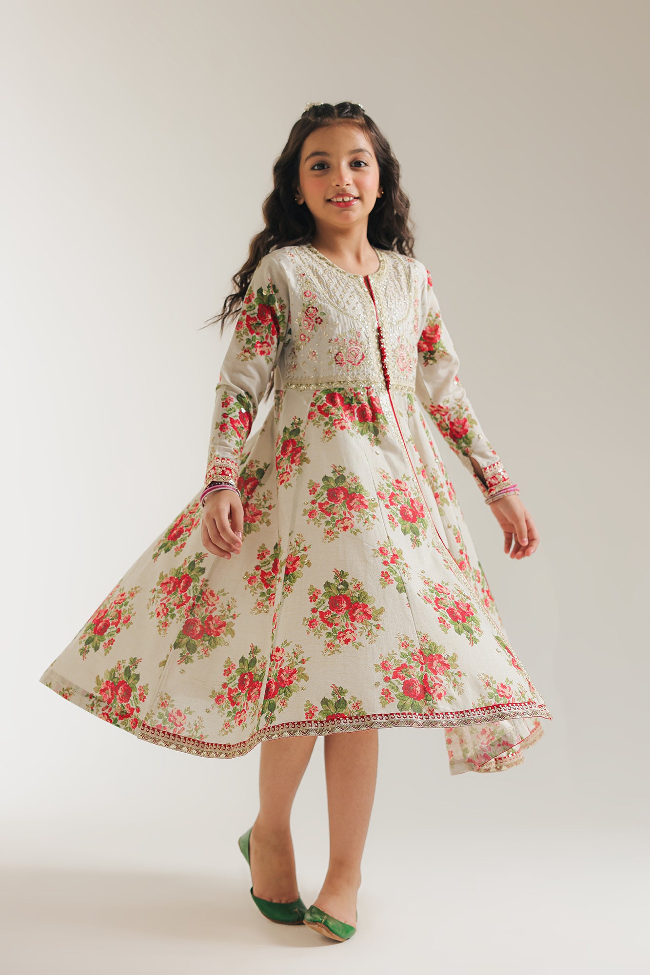 EMBROIDERED PISHWAS (E0664/404/004 E0664/304/004)