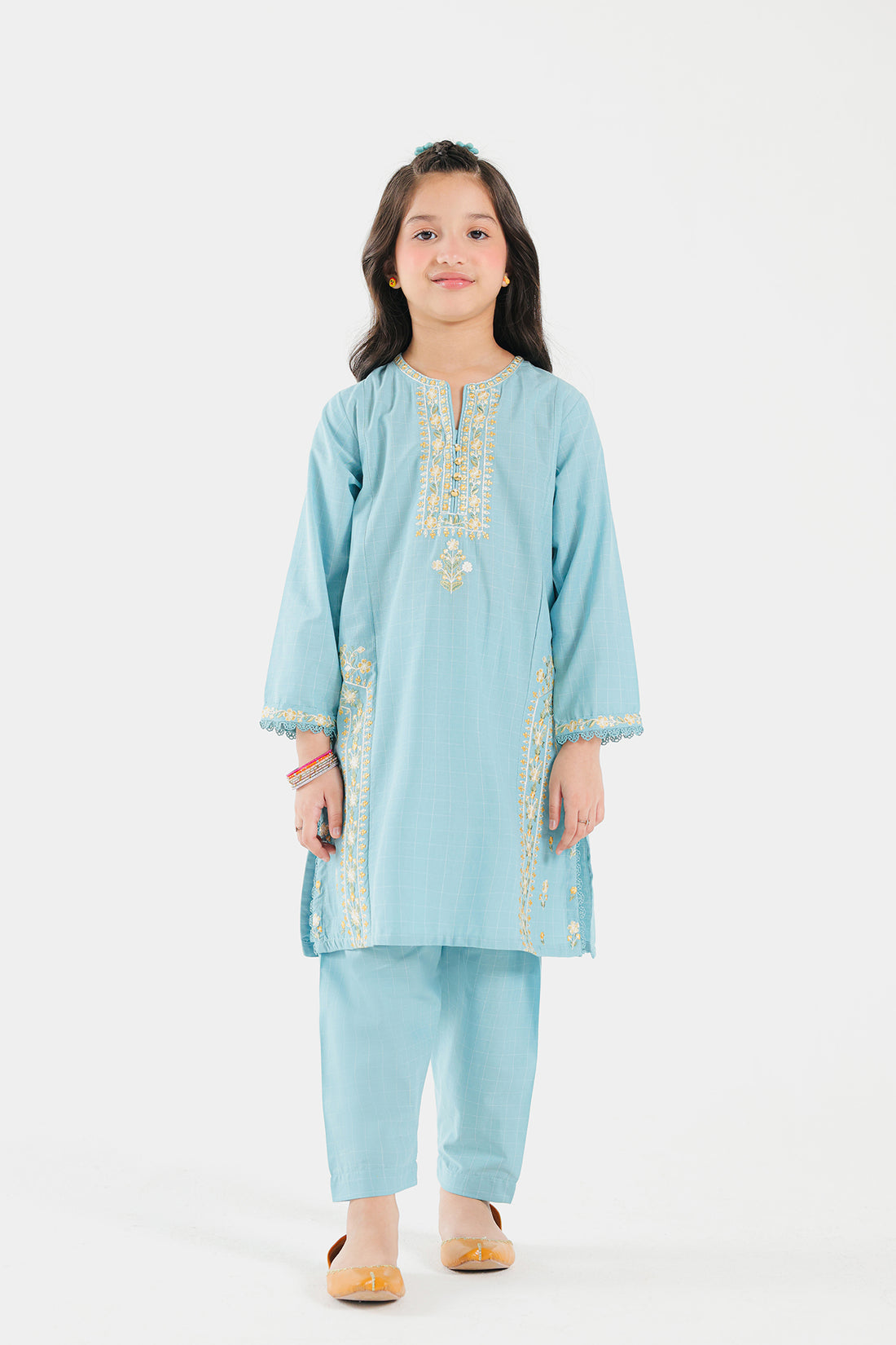 EMBROIDERED SUIT (E0819/402/716 E0819/302/716)