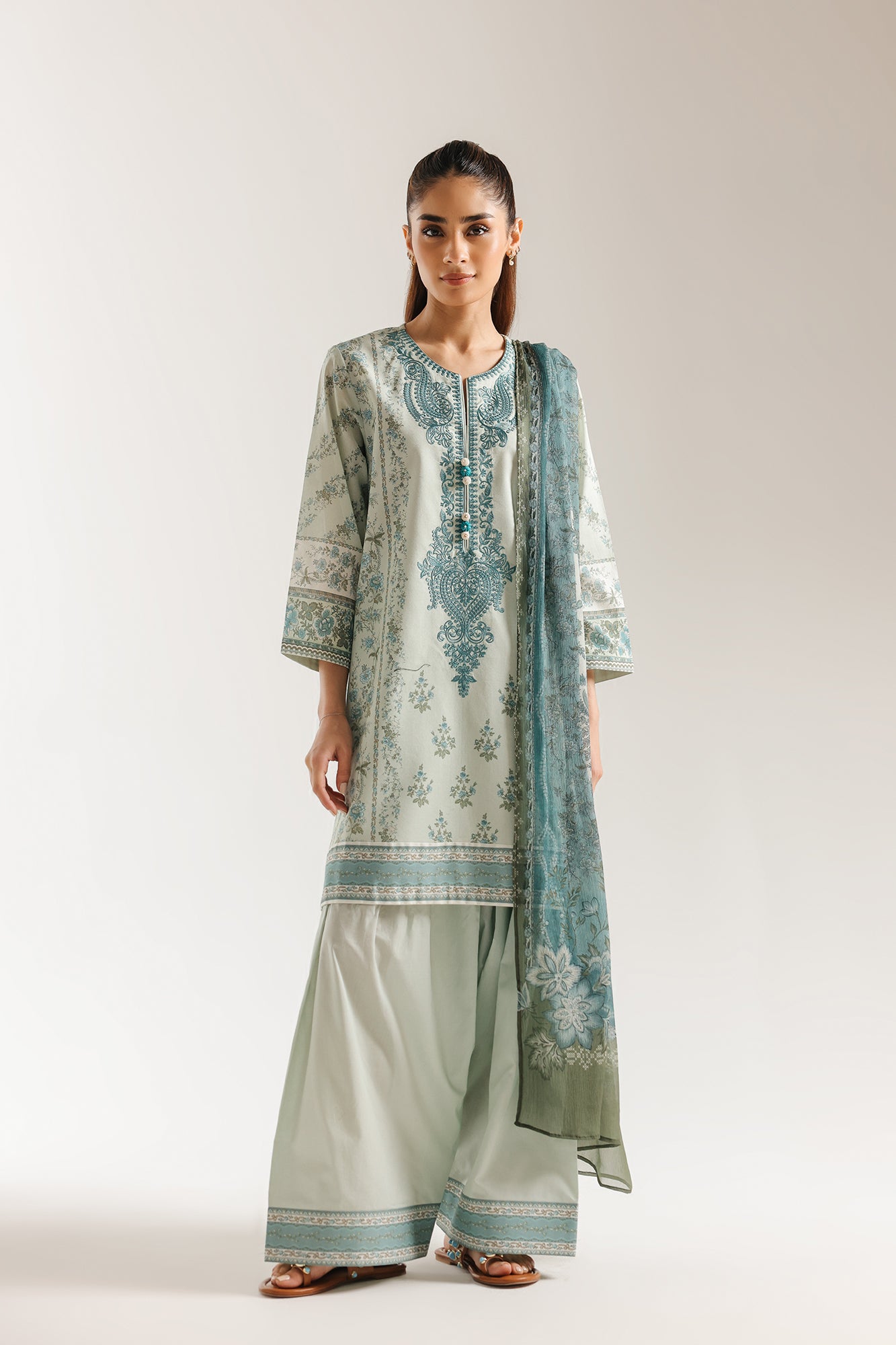 EMBROIDERED SUIT (E0837/203/719)