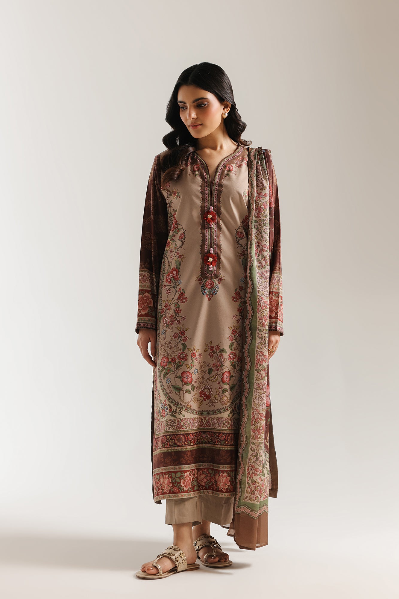 EMBROIDERED SUIT (E0878/202/813)