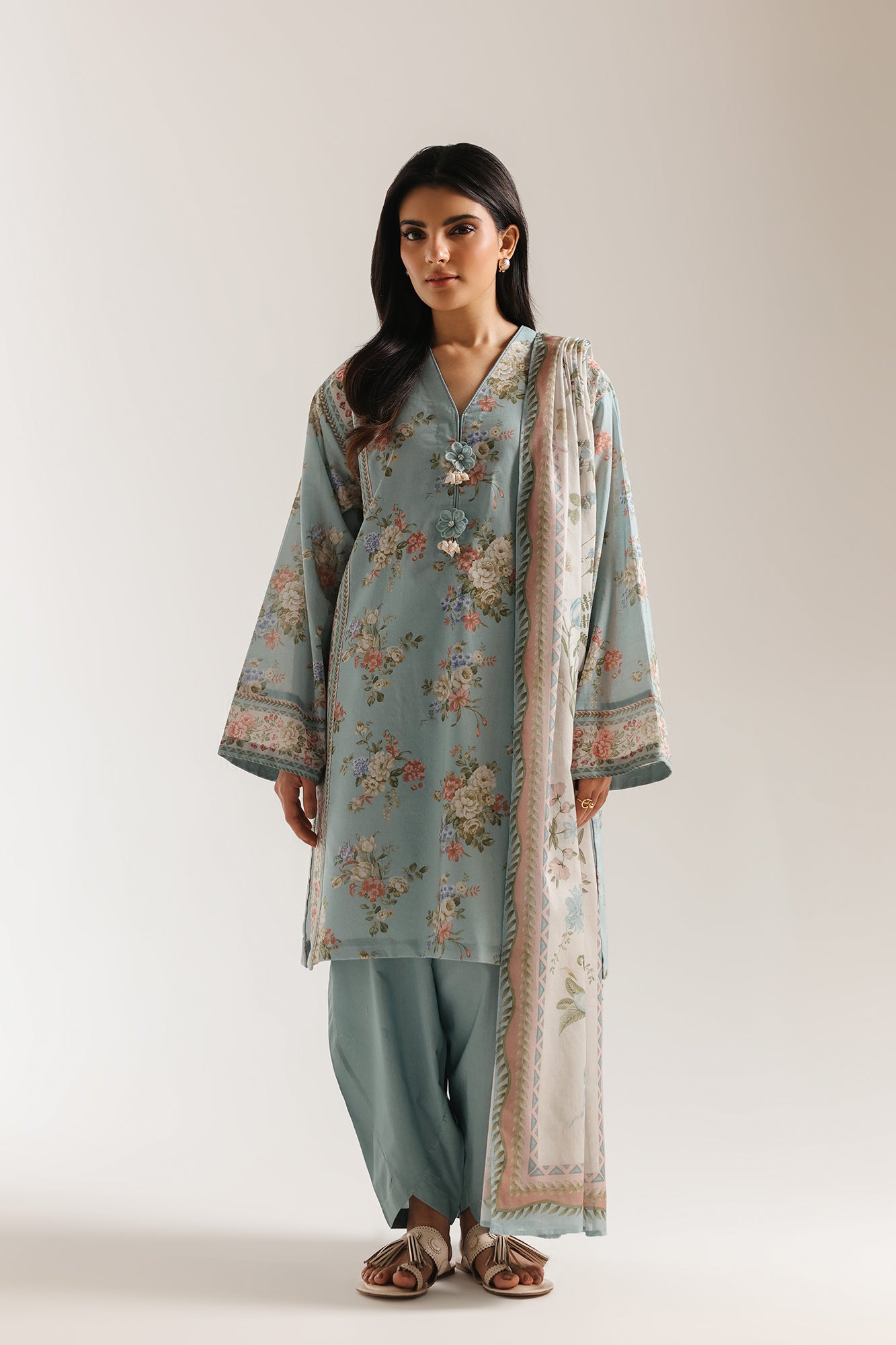 EMBROIDERED SUIT (E0889/202/616)