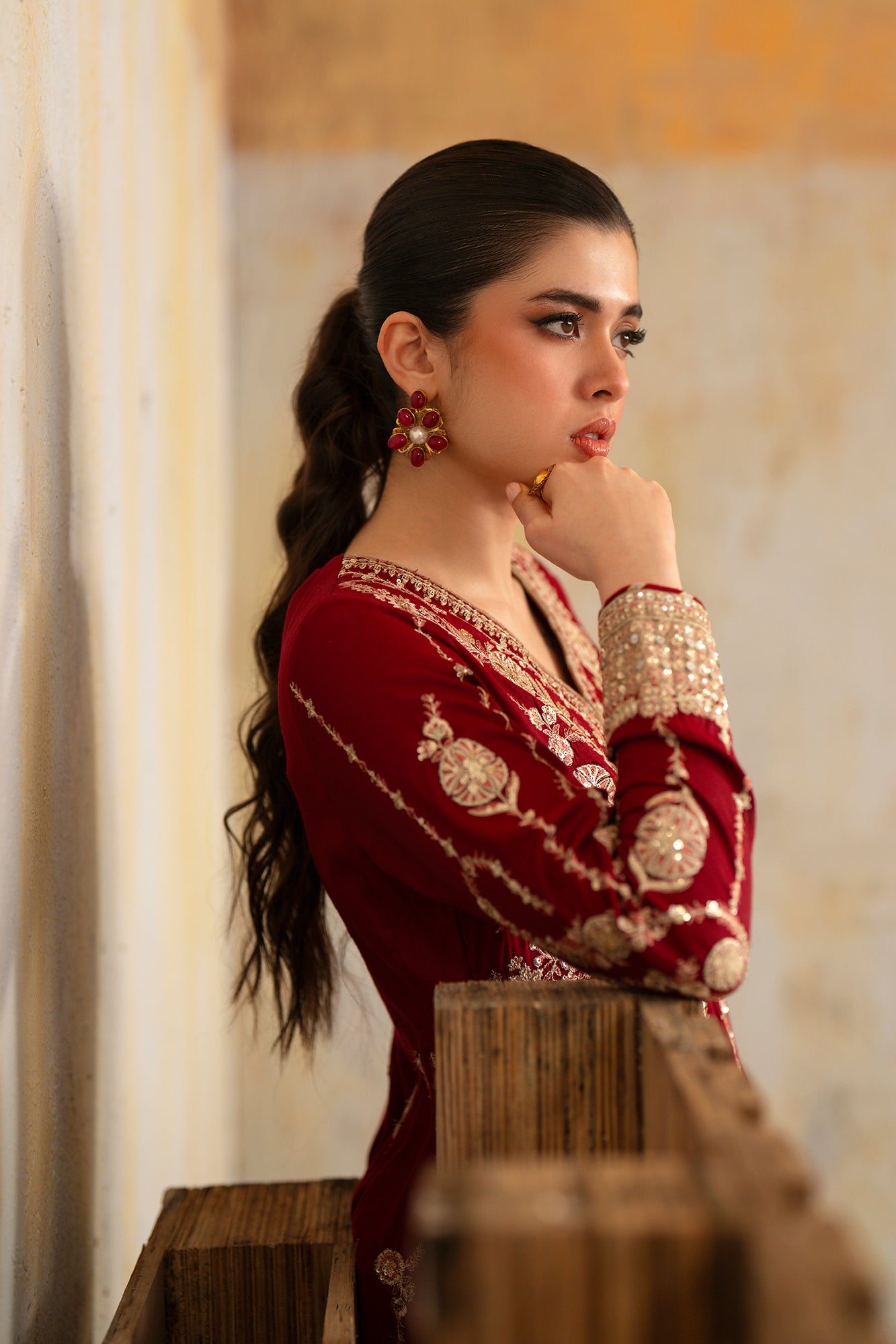 EMBROIDERED PISHWAS (E1056/104/416)