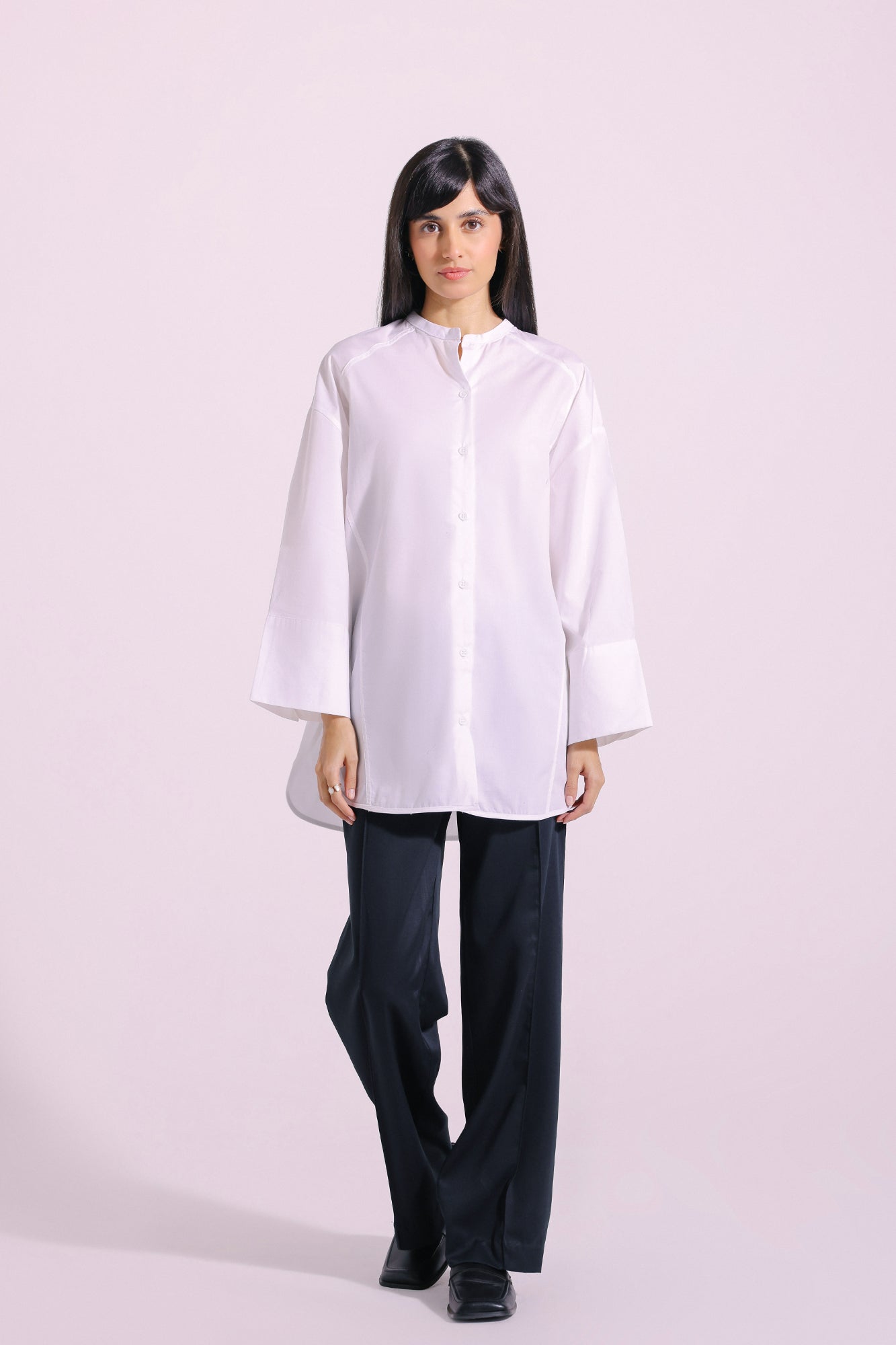 SOLID BUTTON DOWN TOP (E1069/108/001)