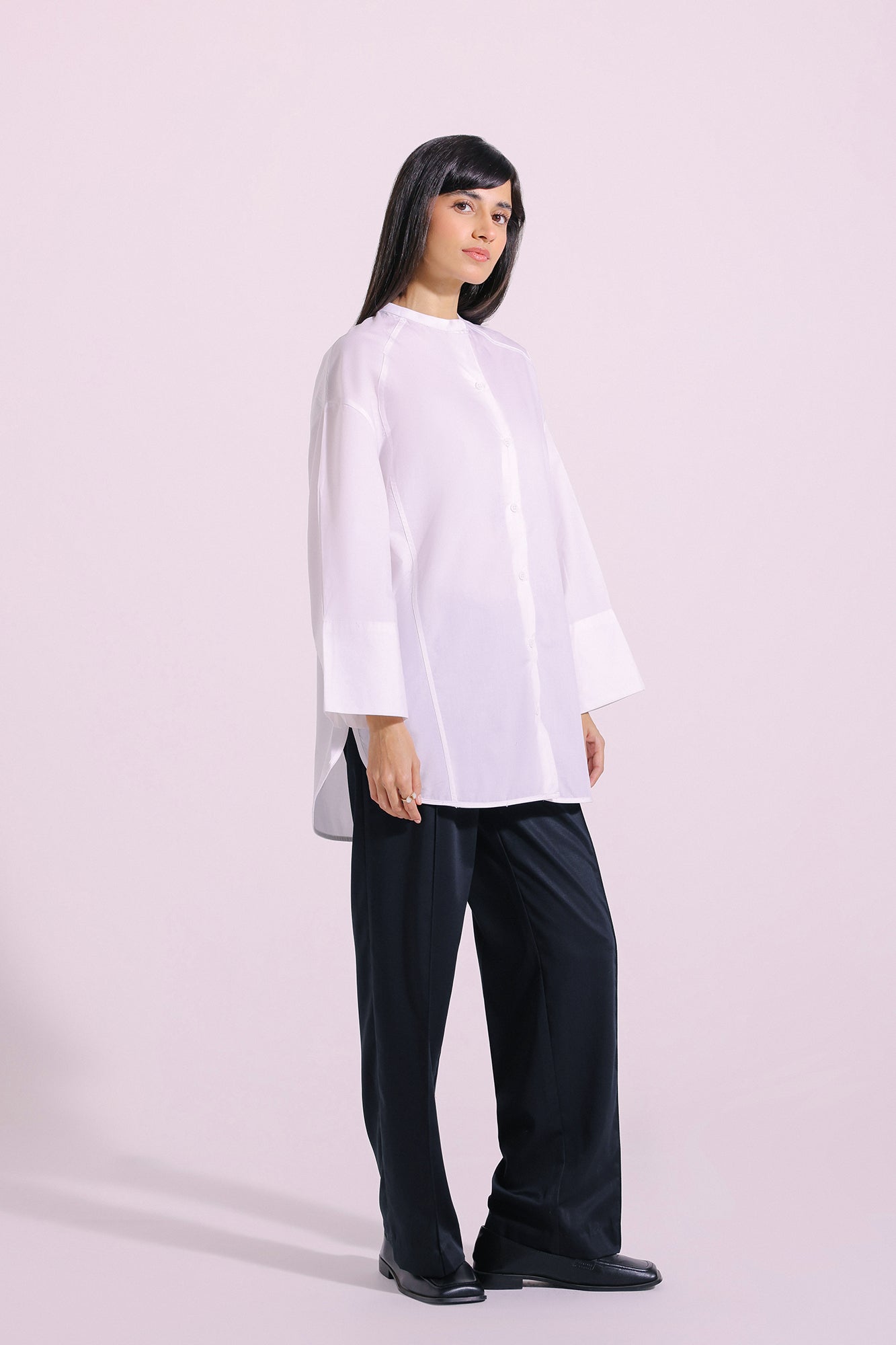 SOLID BUTTON DOWN TOP (E1069/108/001)