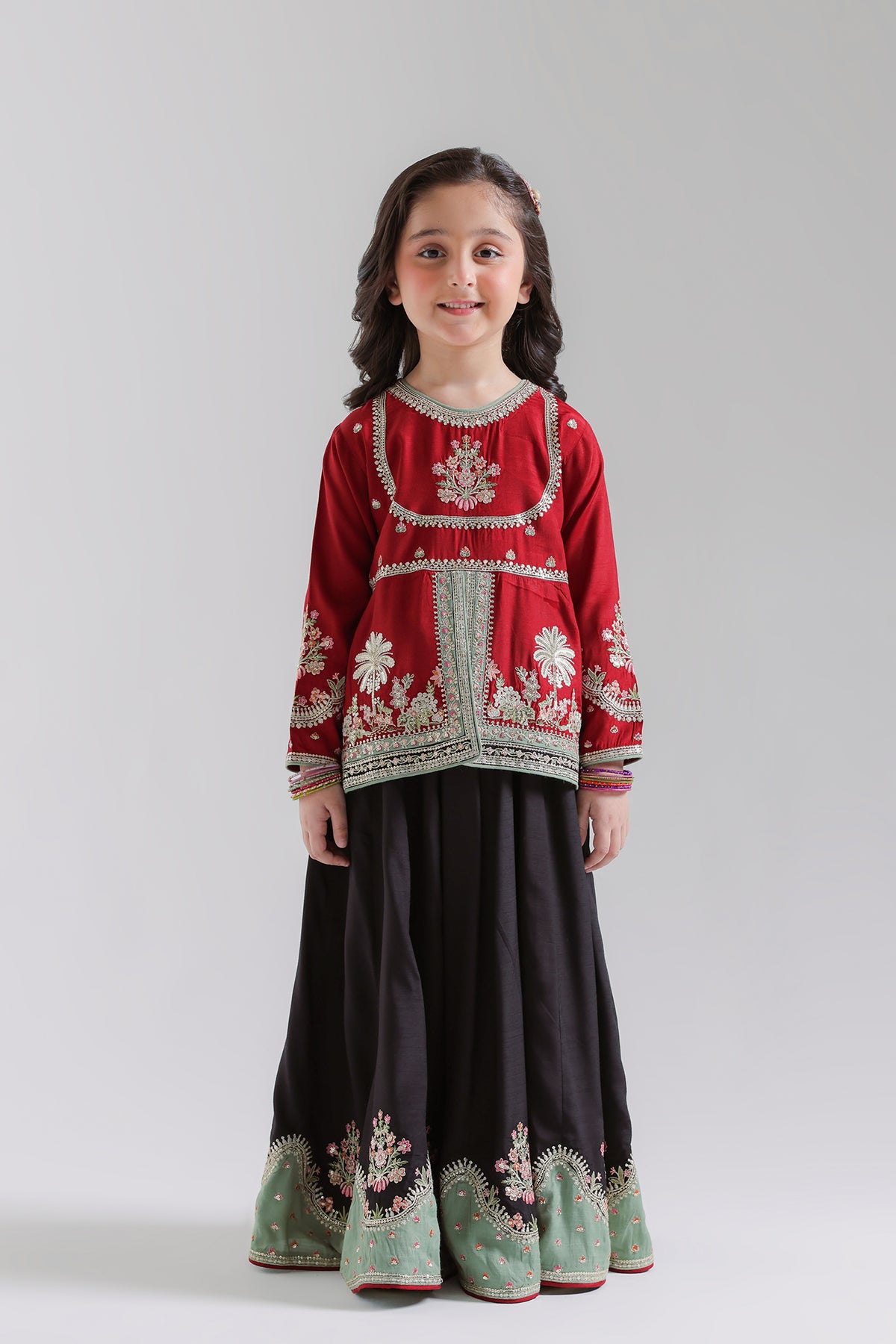EMBROIDERED SUIT (E1078-404-415 E1078-304-415)