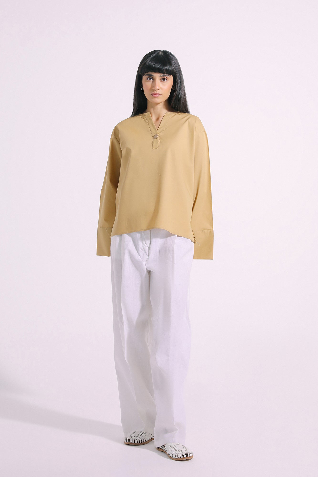 SOLID V NECK TOP (E1082/108/113)