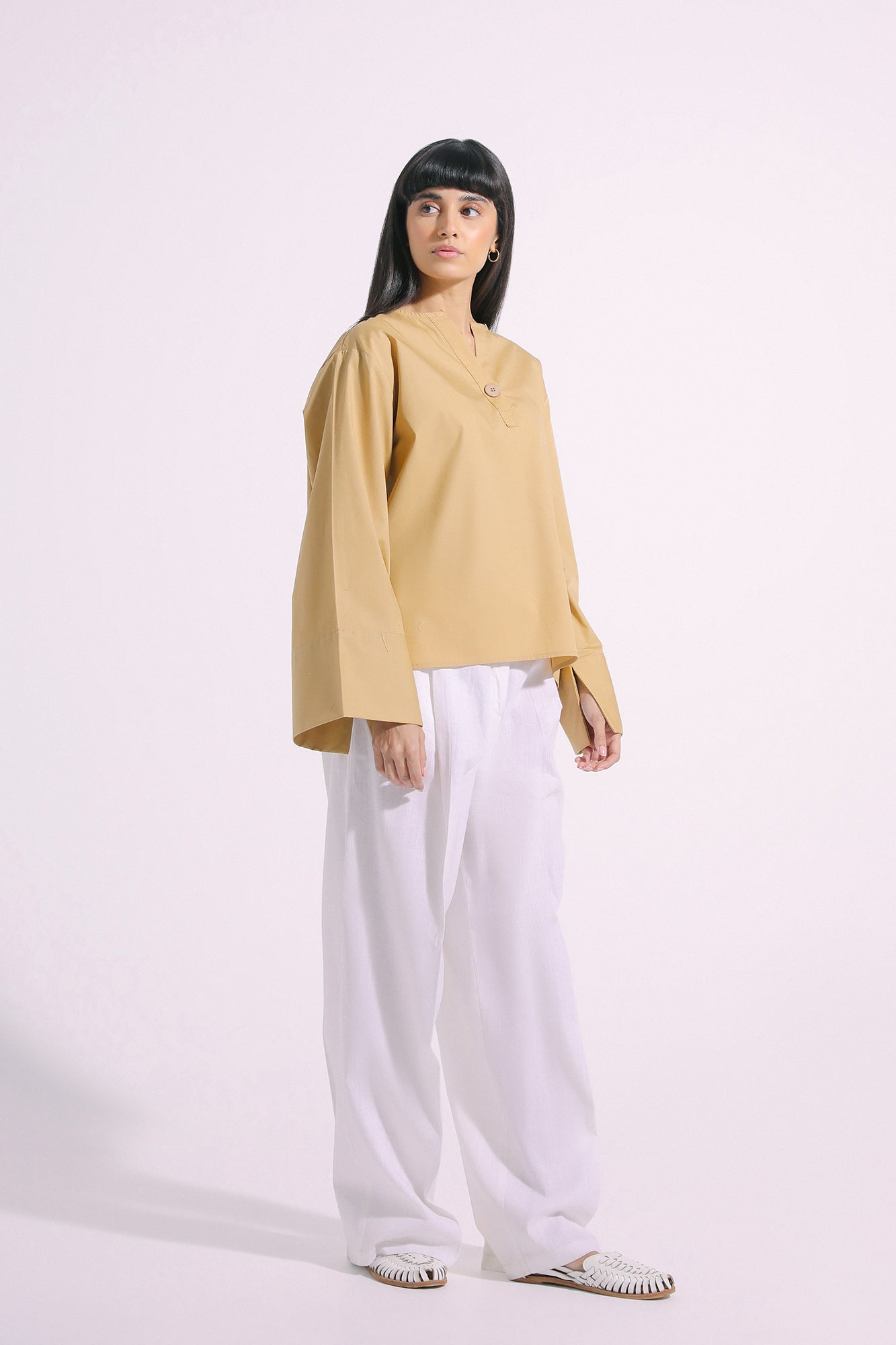 SOLID V NECK TOP (E1082/108/113)