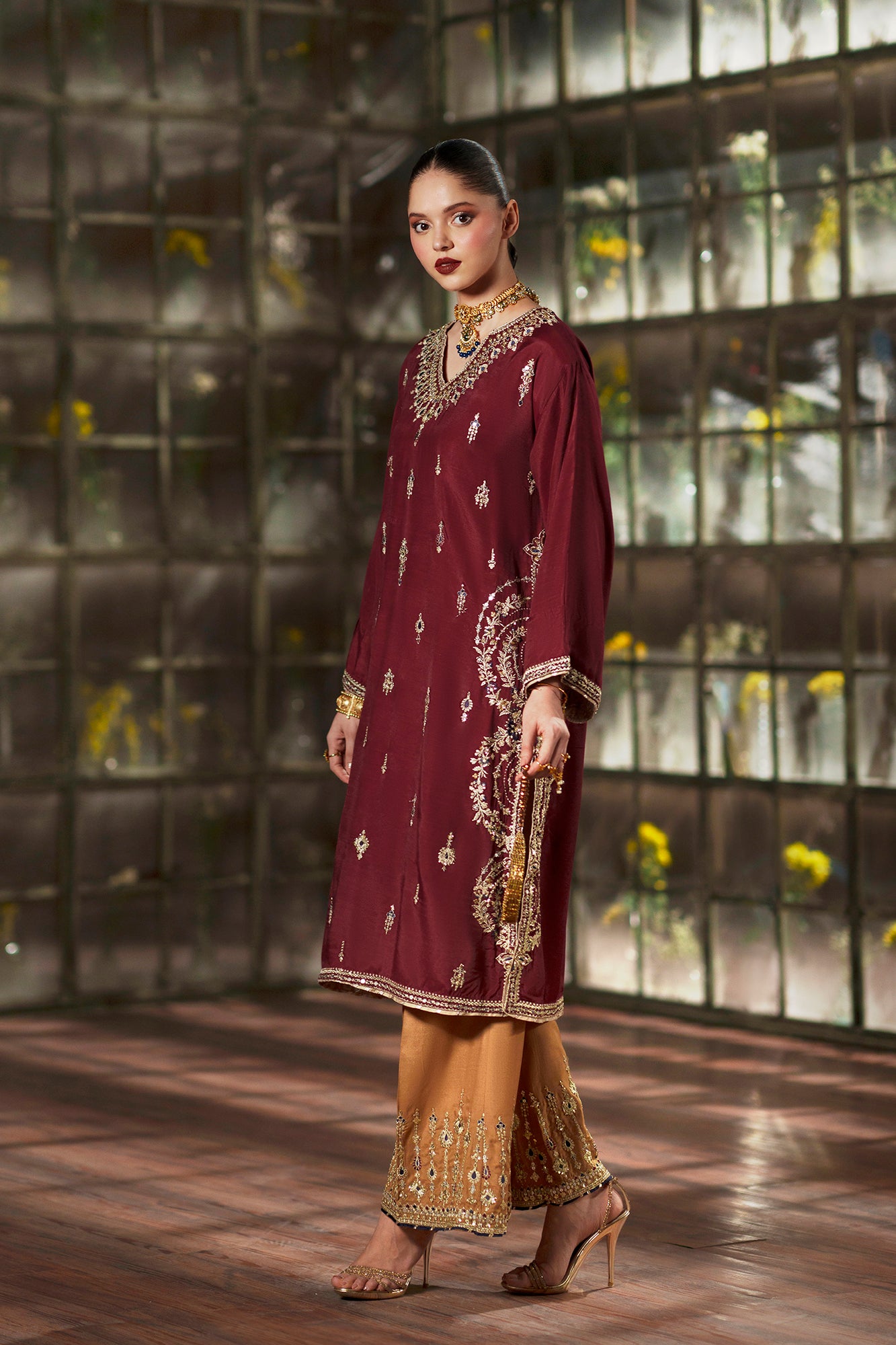 ethnic embroidered dress Embroidered dress