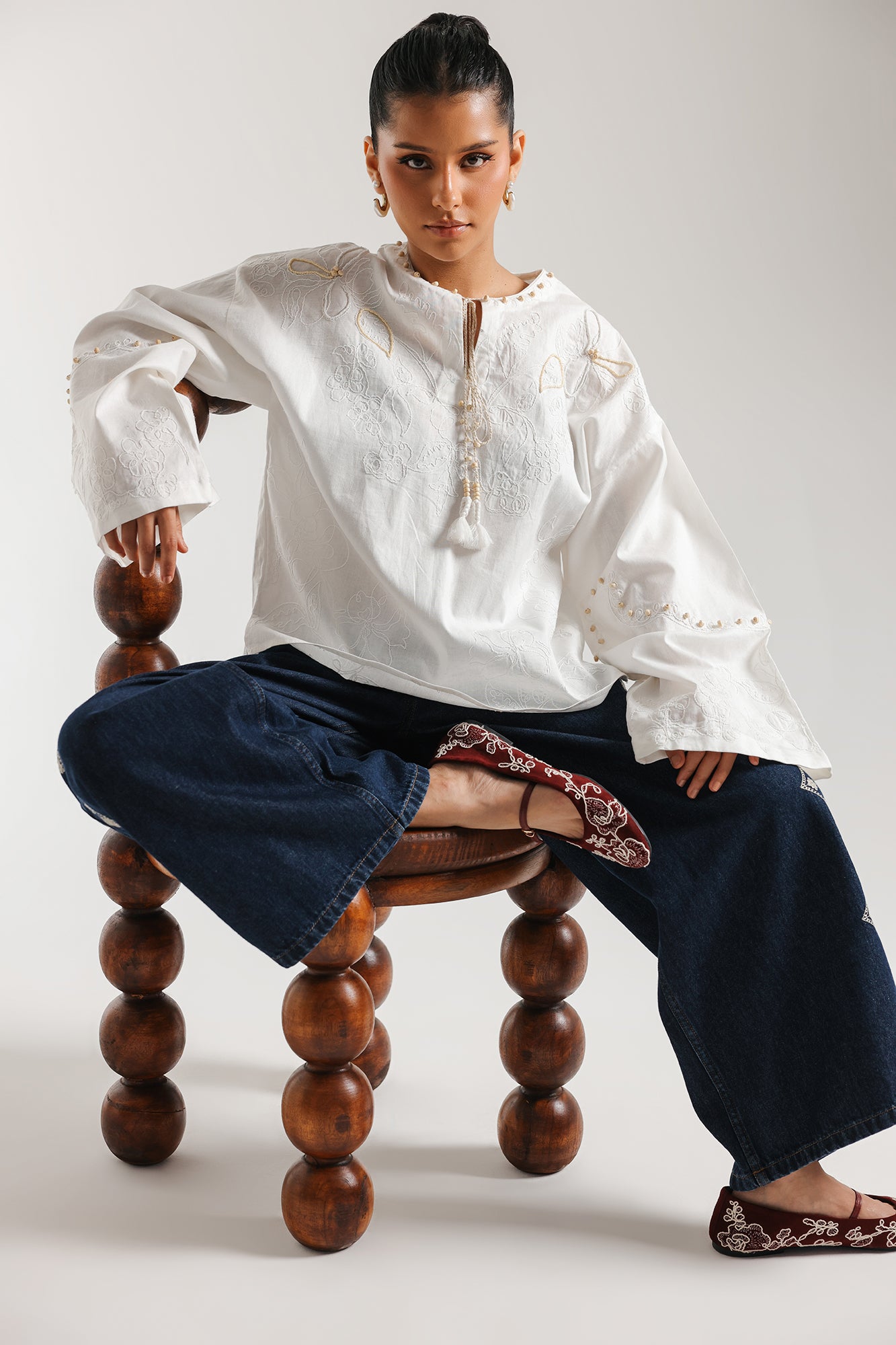 EMBROIDERED SHIRT (E1113/101/001)