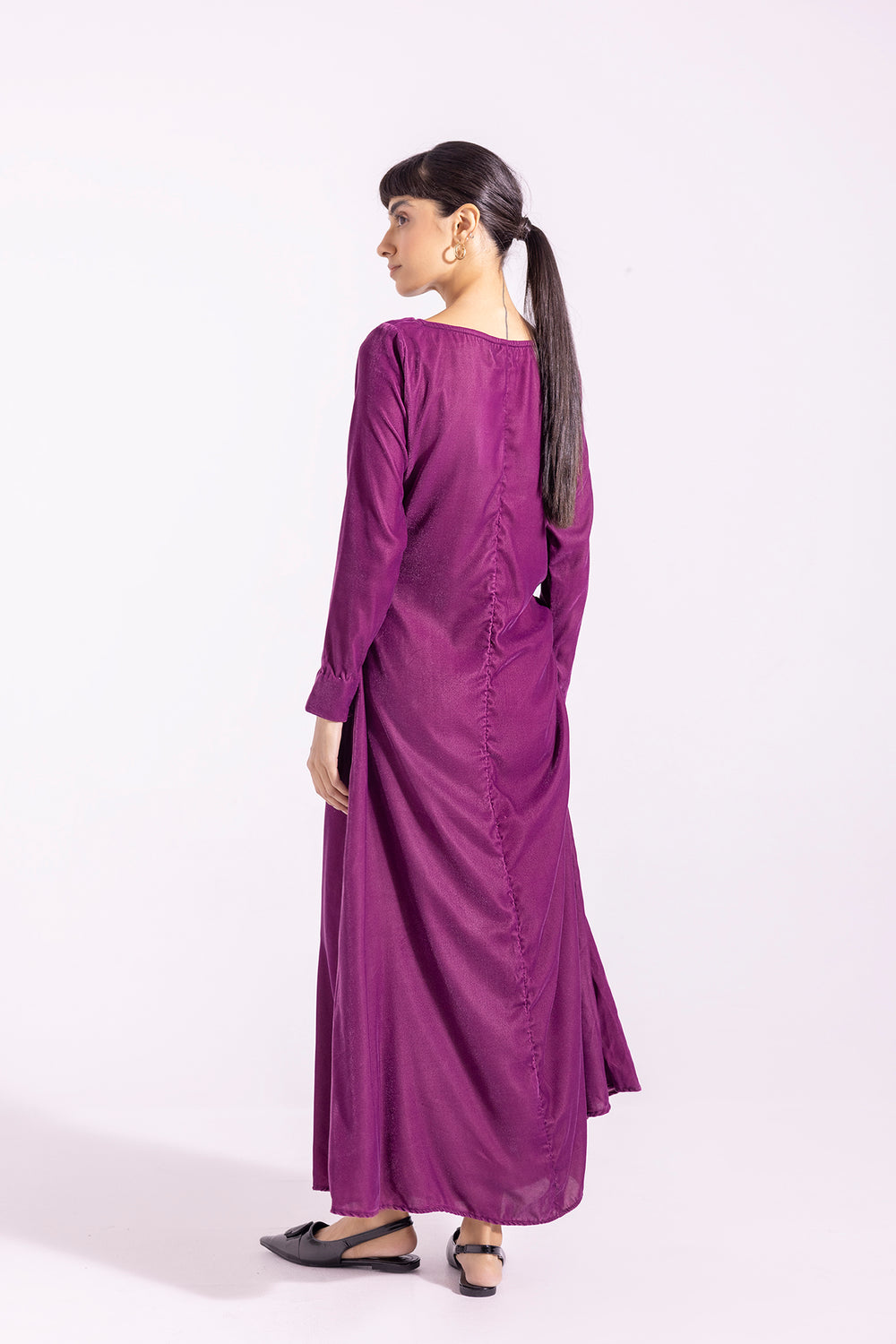 ethnic purple dress Vintage ethnic Filipino Embroidered Purple Maxi Dress Hippie Boho