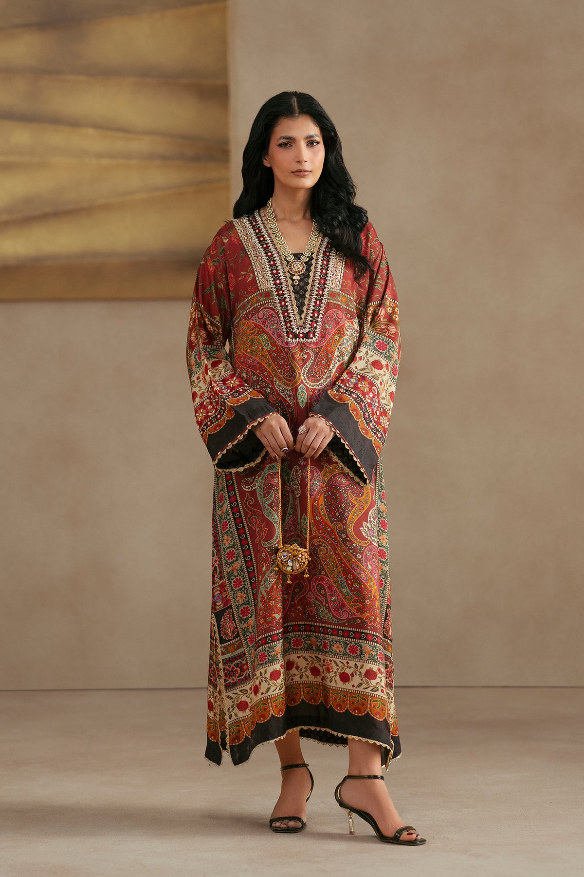 EMBROIDERED KAFTAN (E1229-104-306)