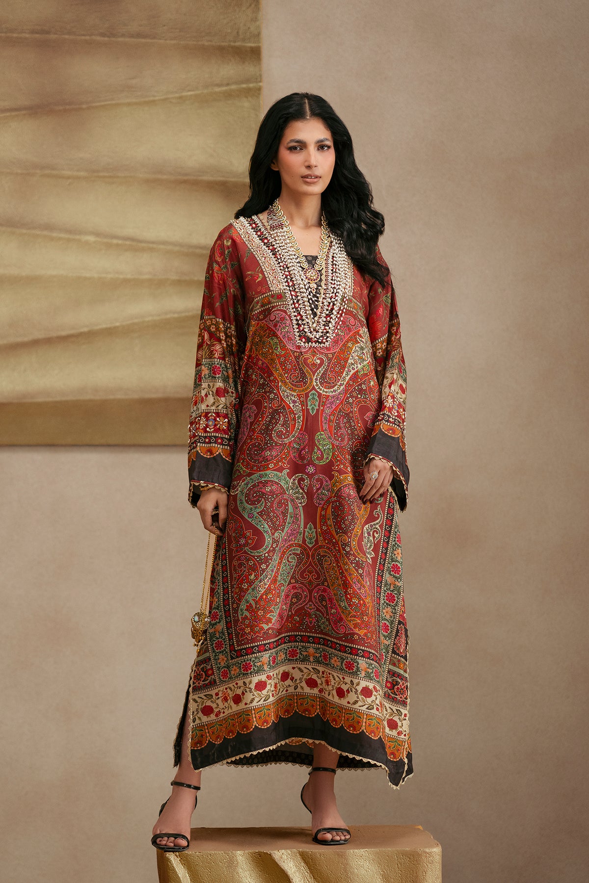 EMBROIDERED KAFTAN (E1229-104-306)