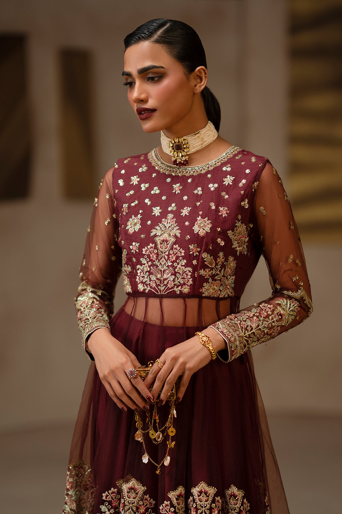 EMBROIDERED SUIT (E1254-104-305)