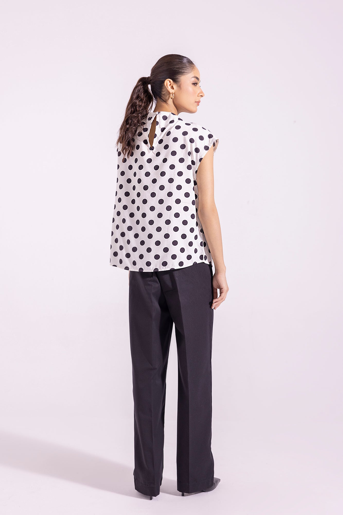 PRINTED POLKA DOTS TOP (E1259/108/001)