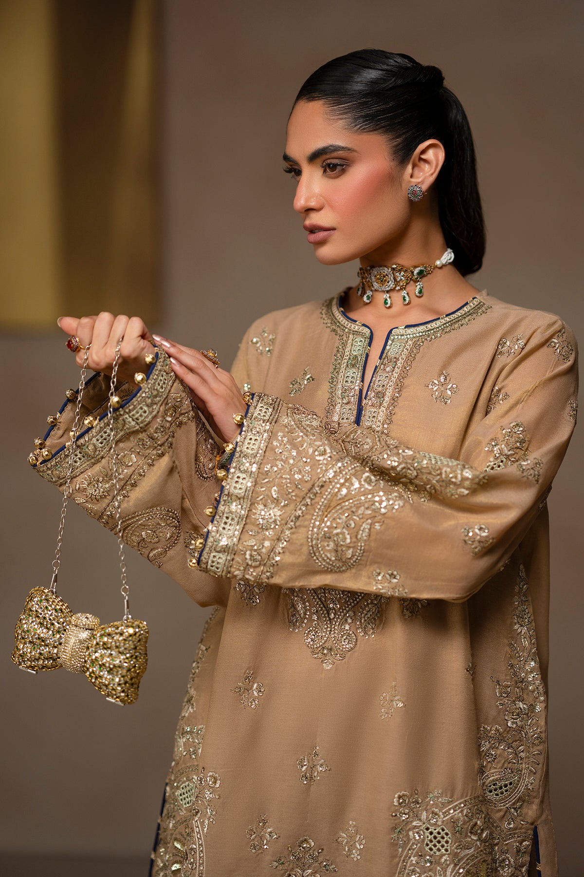 EMBROIDERED SUIT (E1264-104-131)