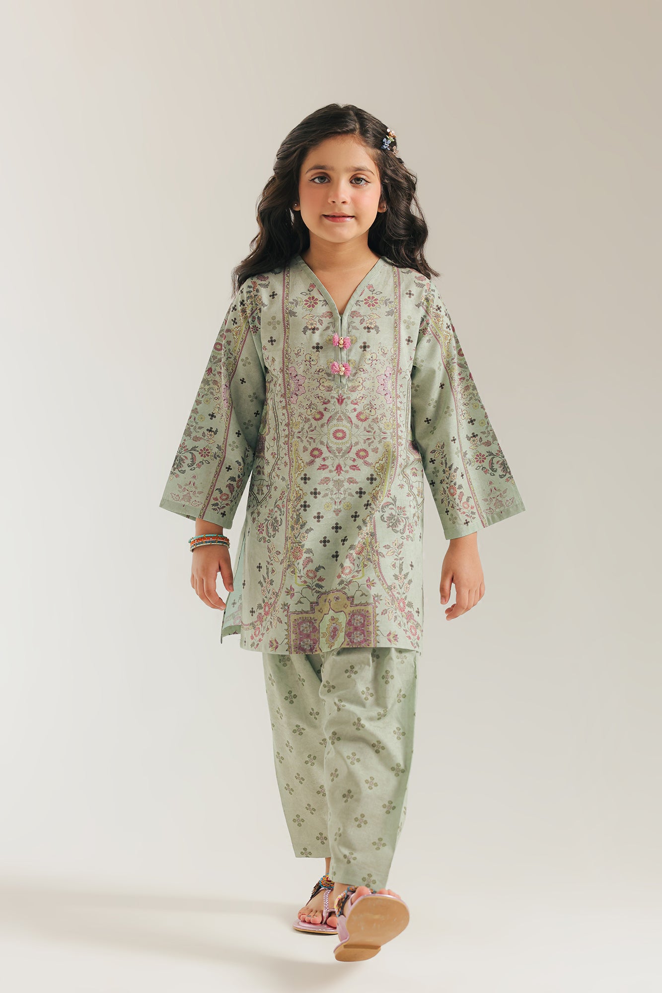 EMBROIDERED SUIT (E1334/402/718 E1334/302/718)